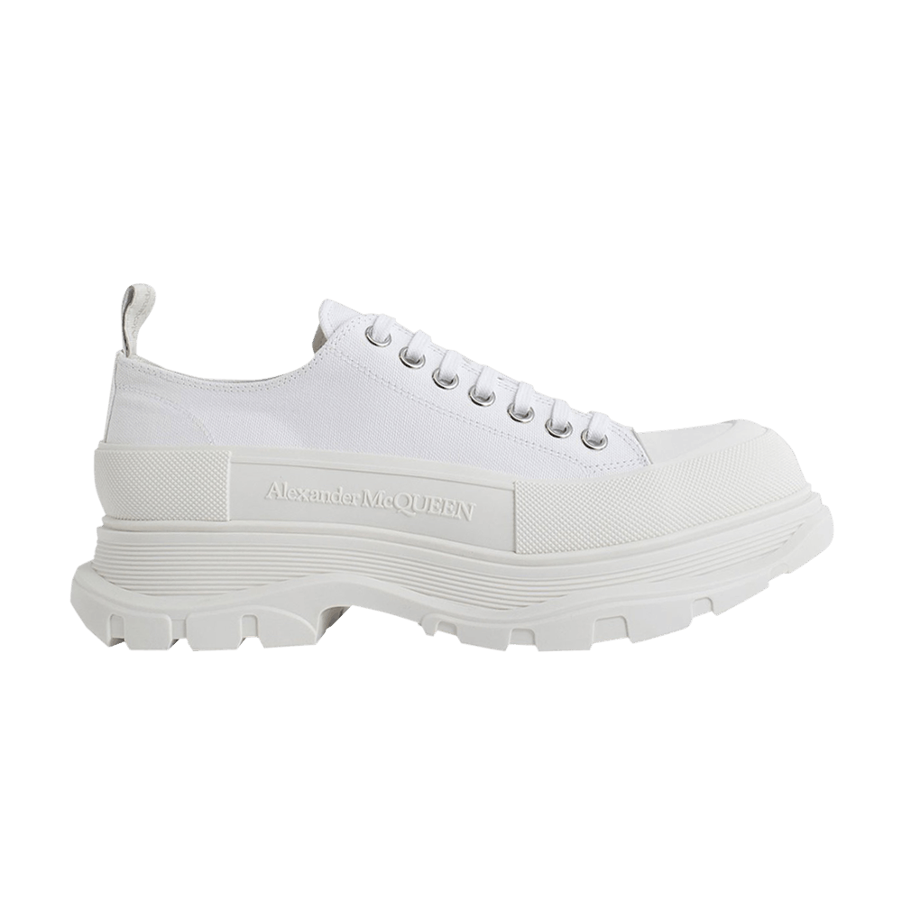 スニーカー ALEXANDER MCQUEEN Men Sneakers 705660W4MV2 9000 WHITE Buy Alexander McQueen Tread Slick Lace Up 'Triple White