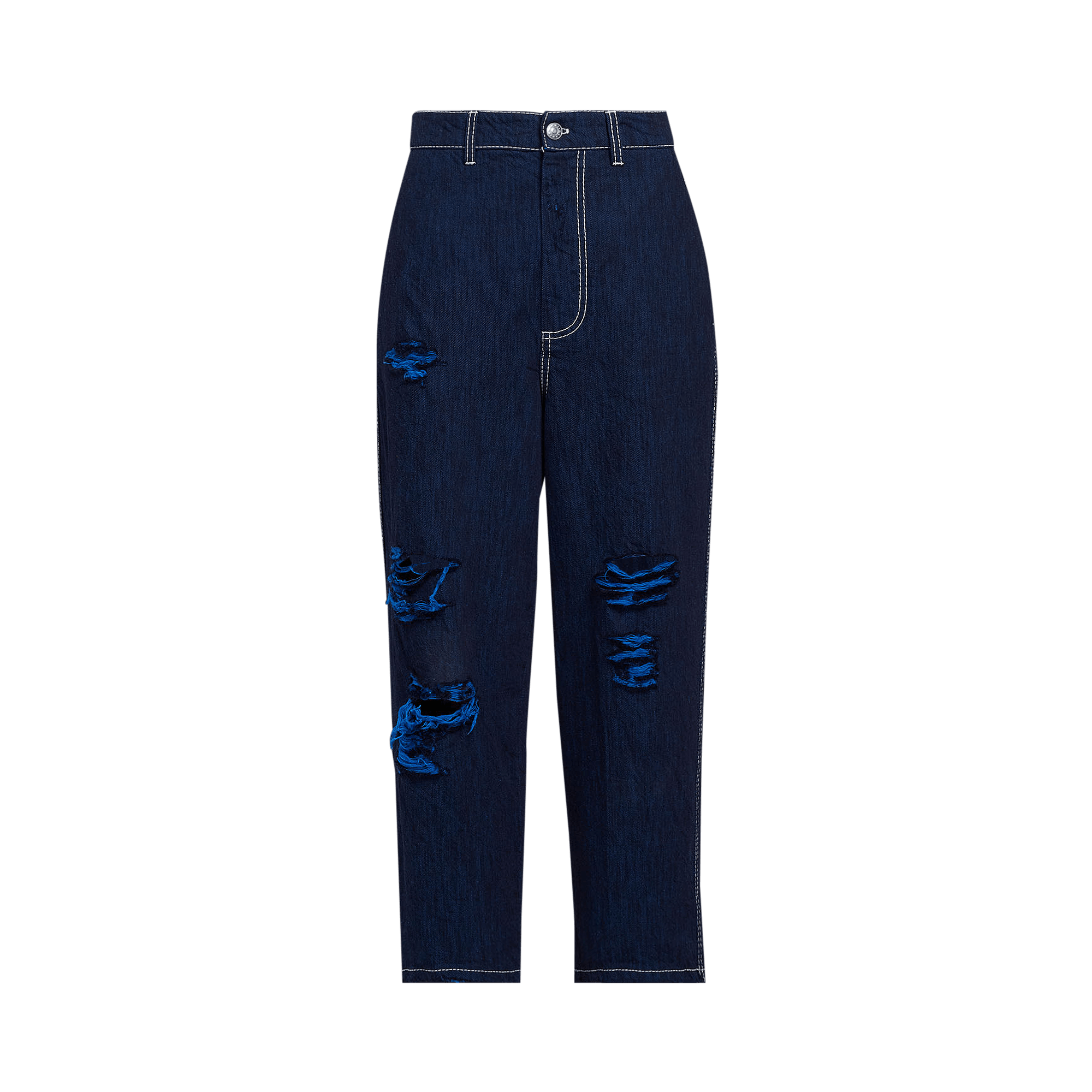 Pre-owned Marni Cropped Jeans 'iris Blue'
