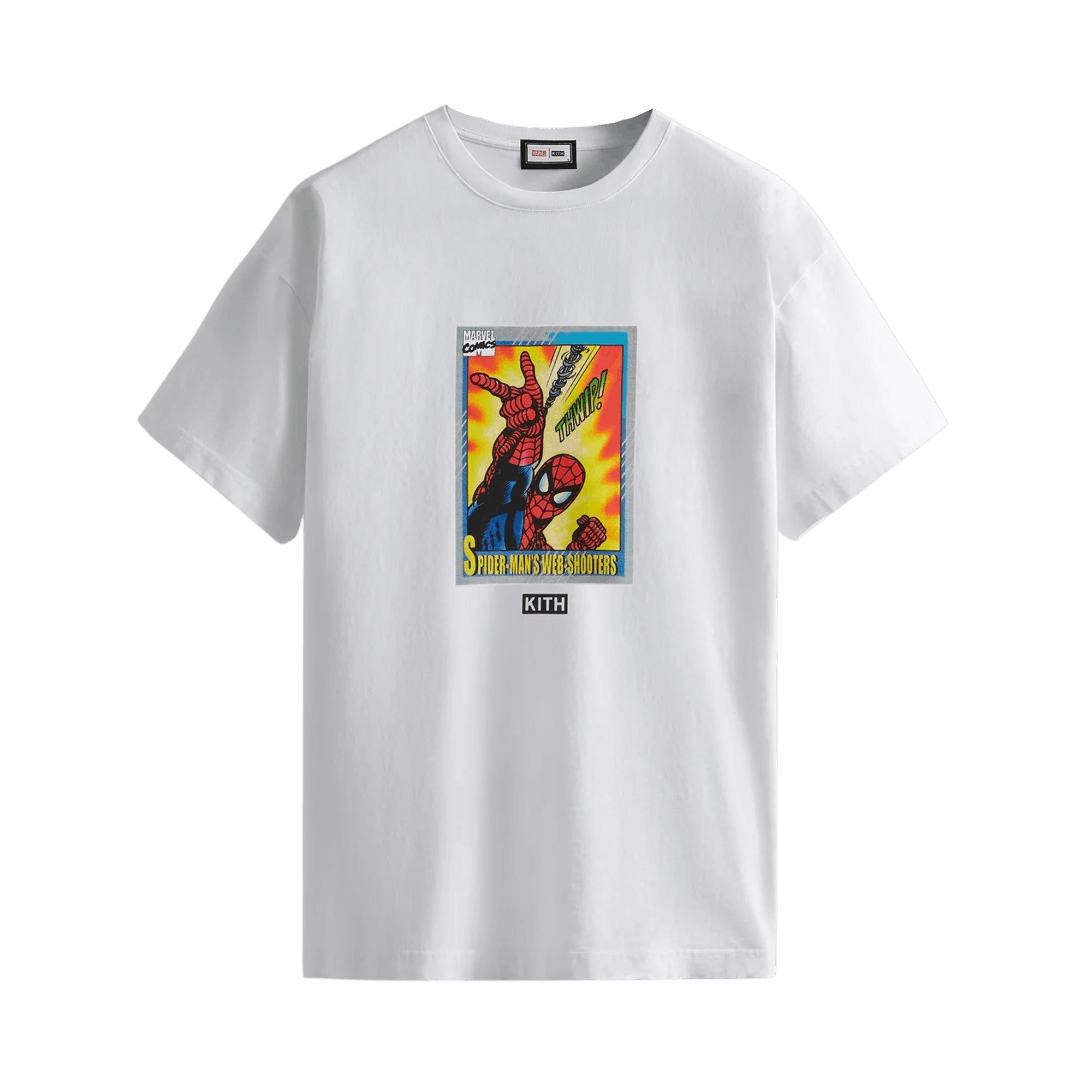 Pre-owned Kith For Spider-man Web-shooter Vintage Tee 'white'