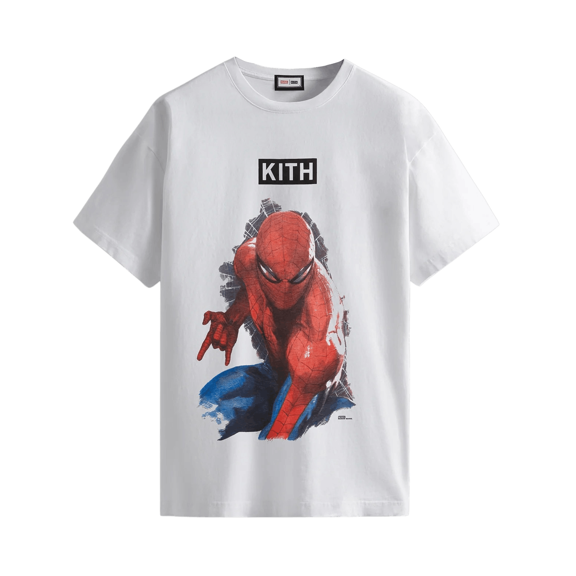 Pre-owned Kith For Spider-man Action Vintage Tee 'white'
