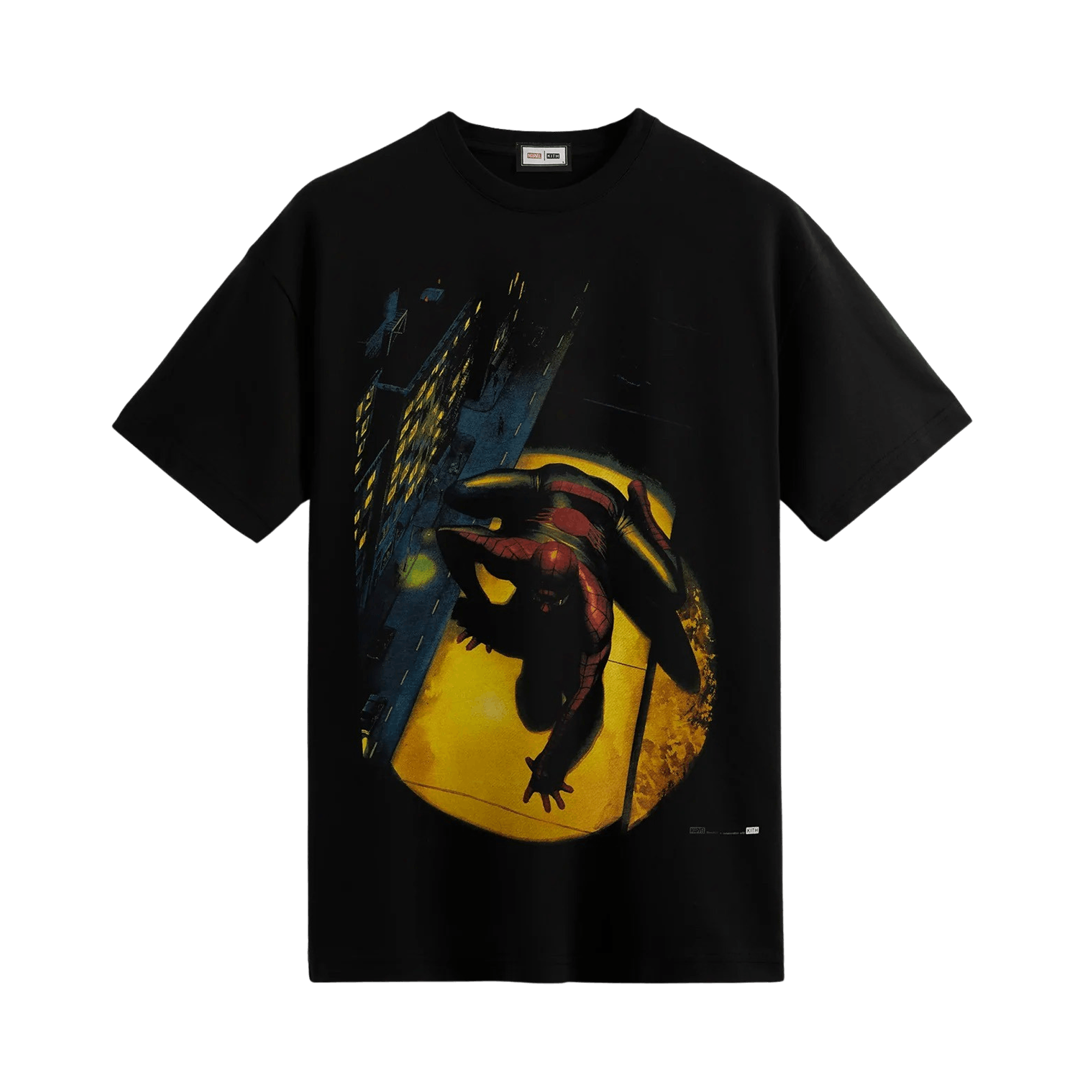 Pre-owned Kith For Spider-man Spotlight Tee 'black'
