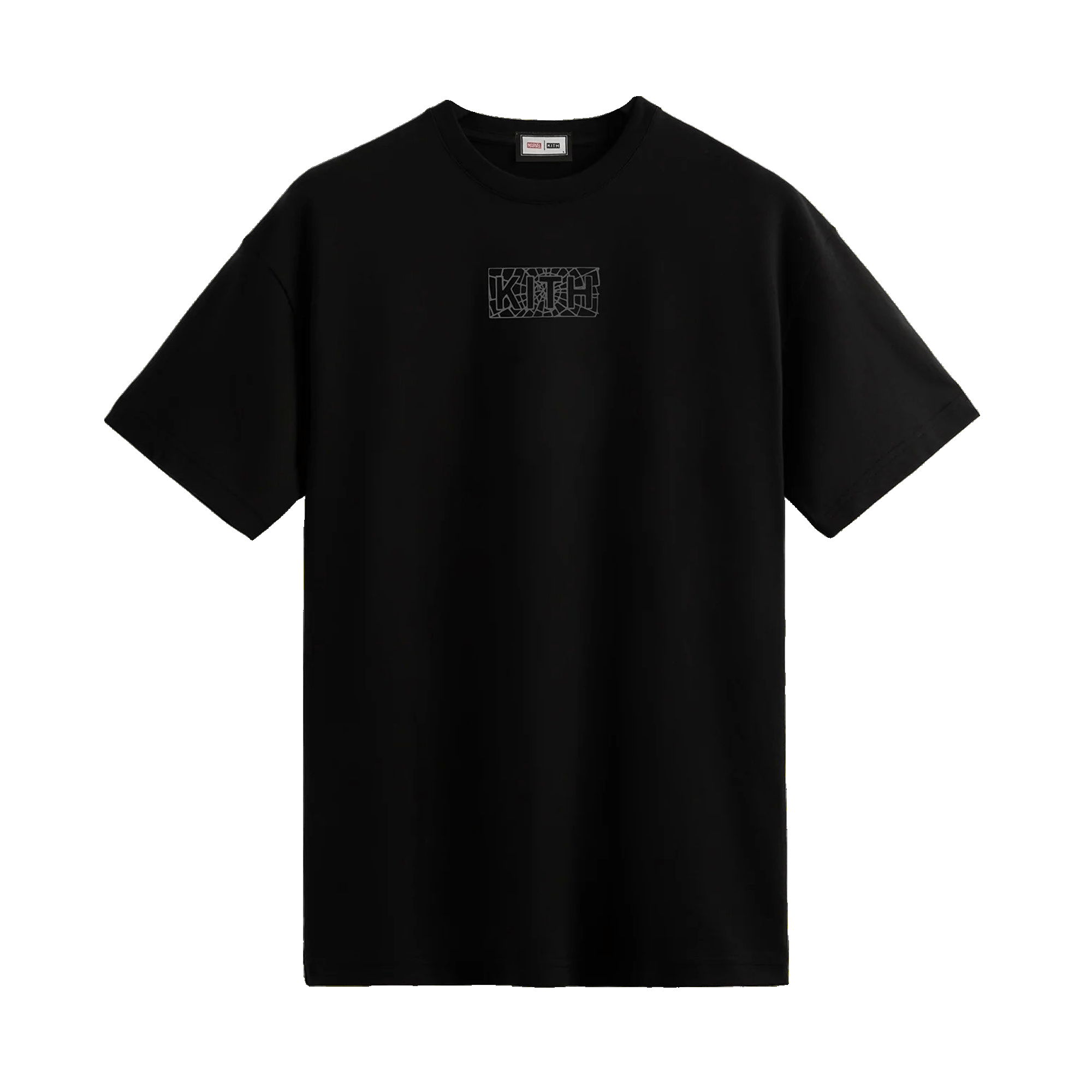 Pre-owned Kith For Spider-man Web Logo Tee 'black'