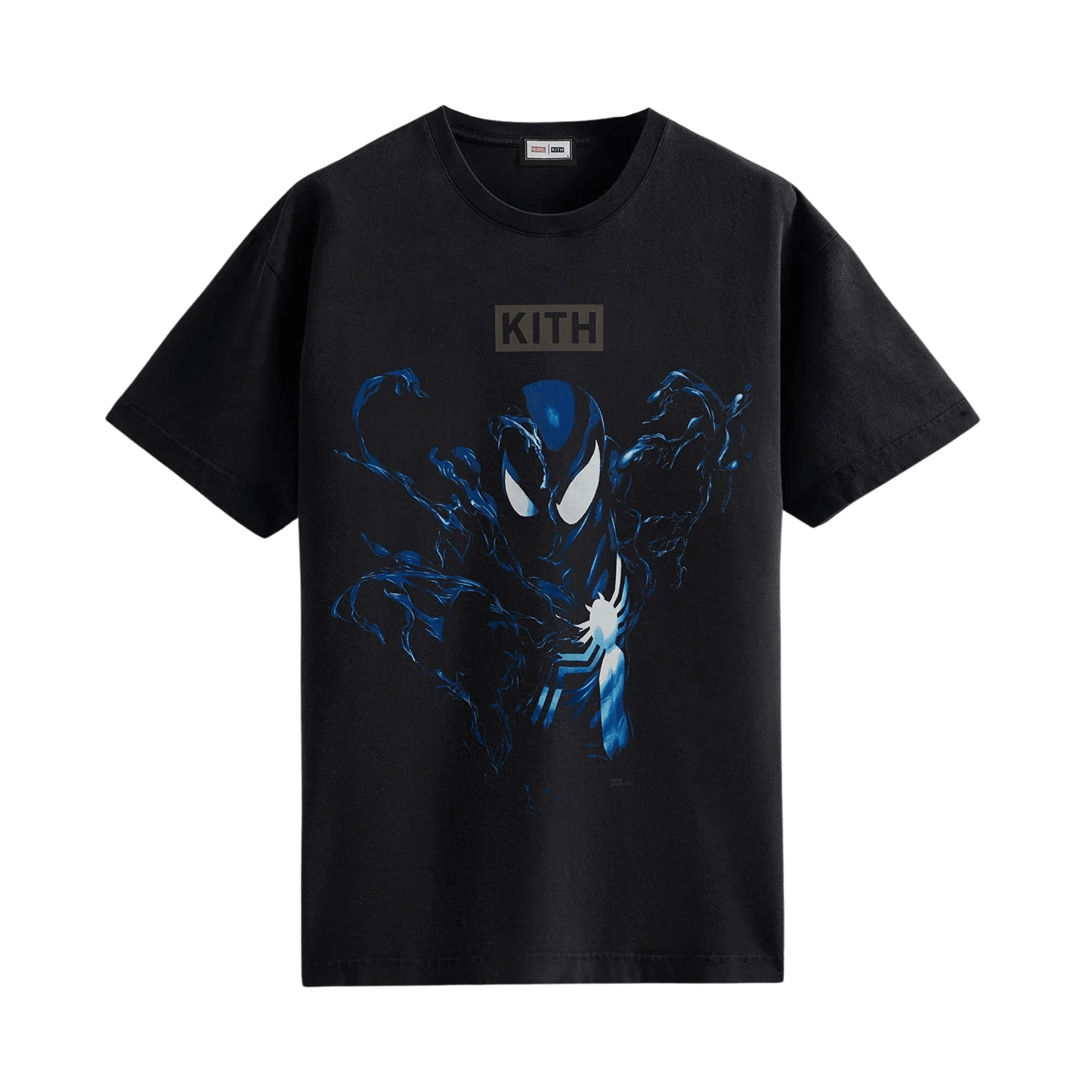 Pre-owned Kith For Spider-man Black Suit Vintage Tee 'black'
