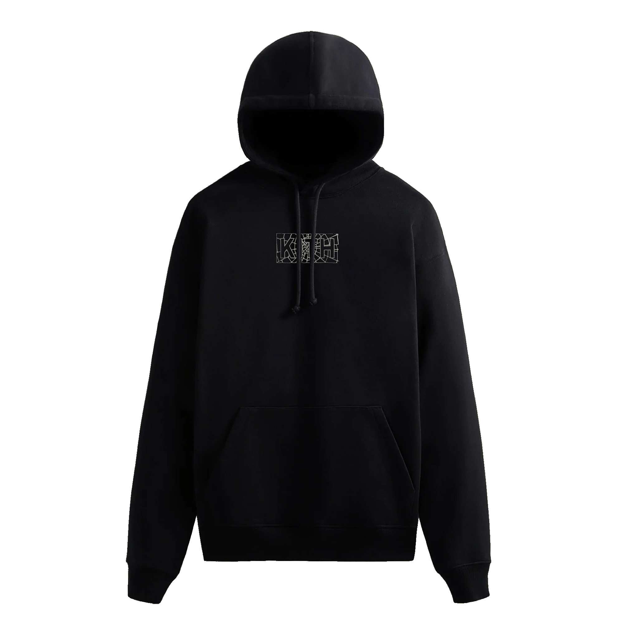 Pre-owned Kith For Spider-man Web Logo Hoodie 'black'