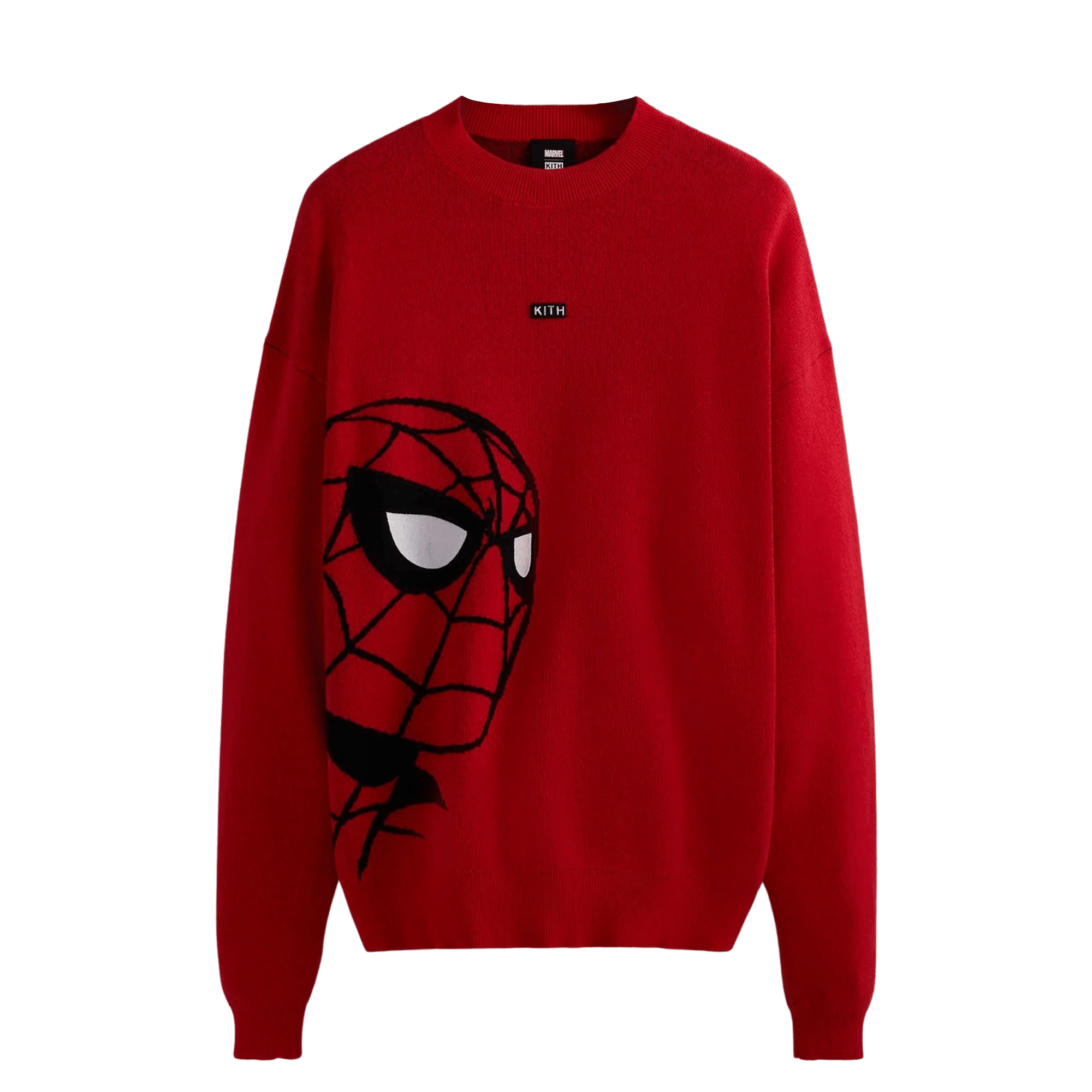 Pre-owned Kith For Spider-man Hero Crewneck 'retro' In Red