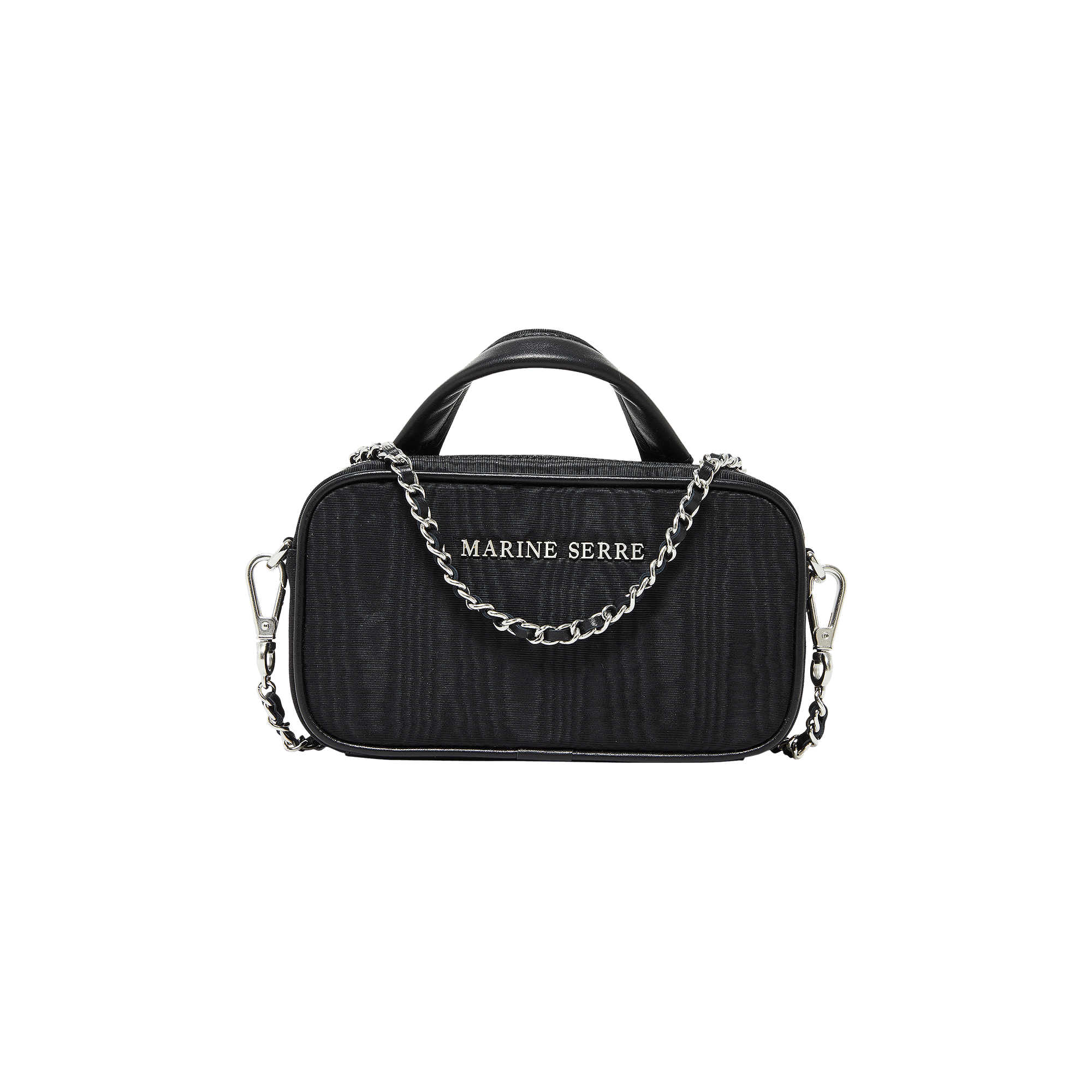 Pre-owned Marine Serre Moire Mini Madame Bag 'black'