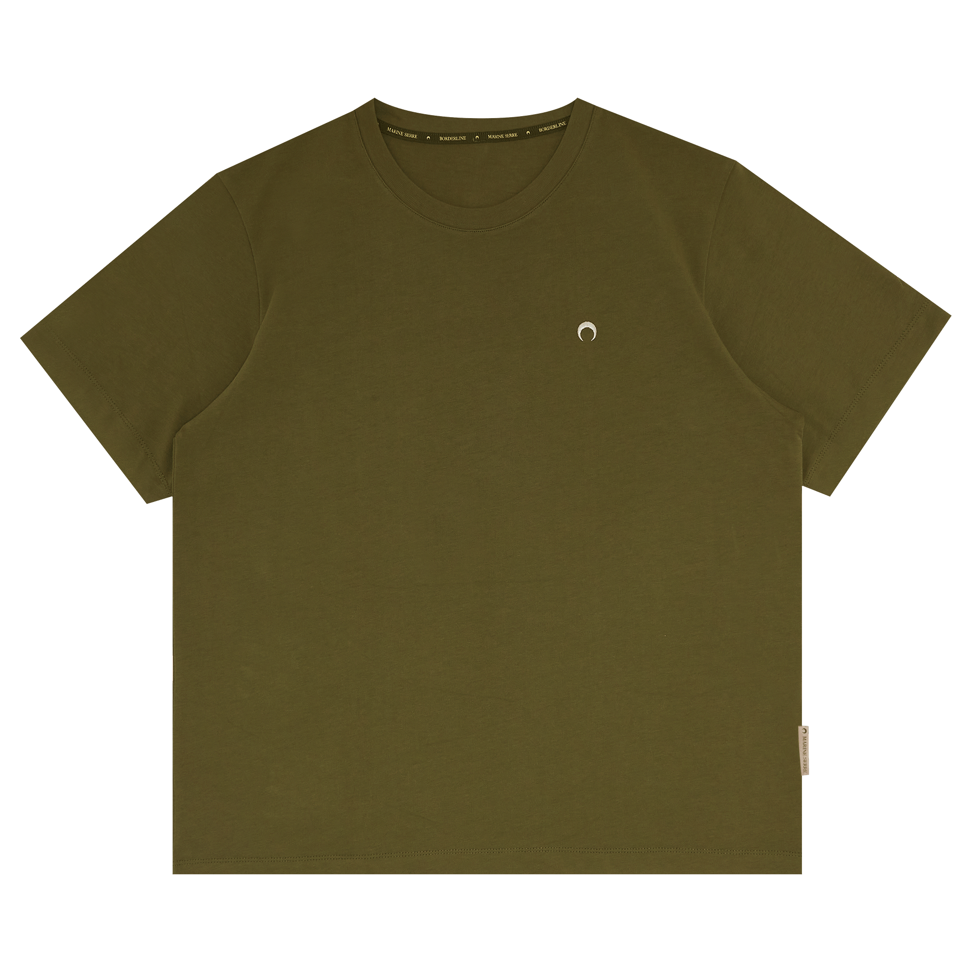 Pre-owned Marine Serre Organic Cotton T-shirt 'green'