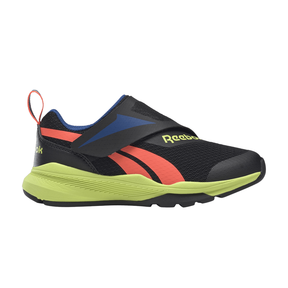 Reebok Equal Fit Little Kid 'Black Solar Acid Yellow'