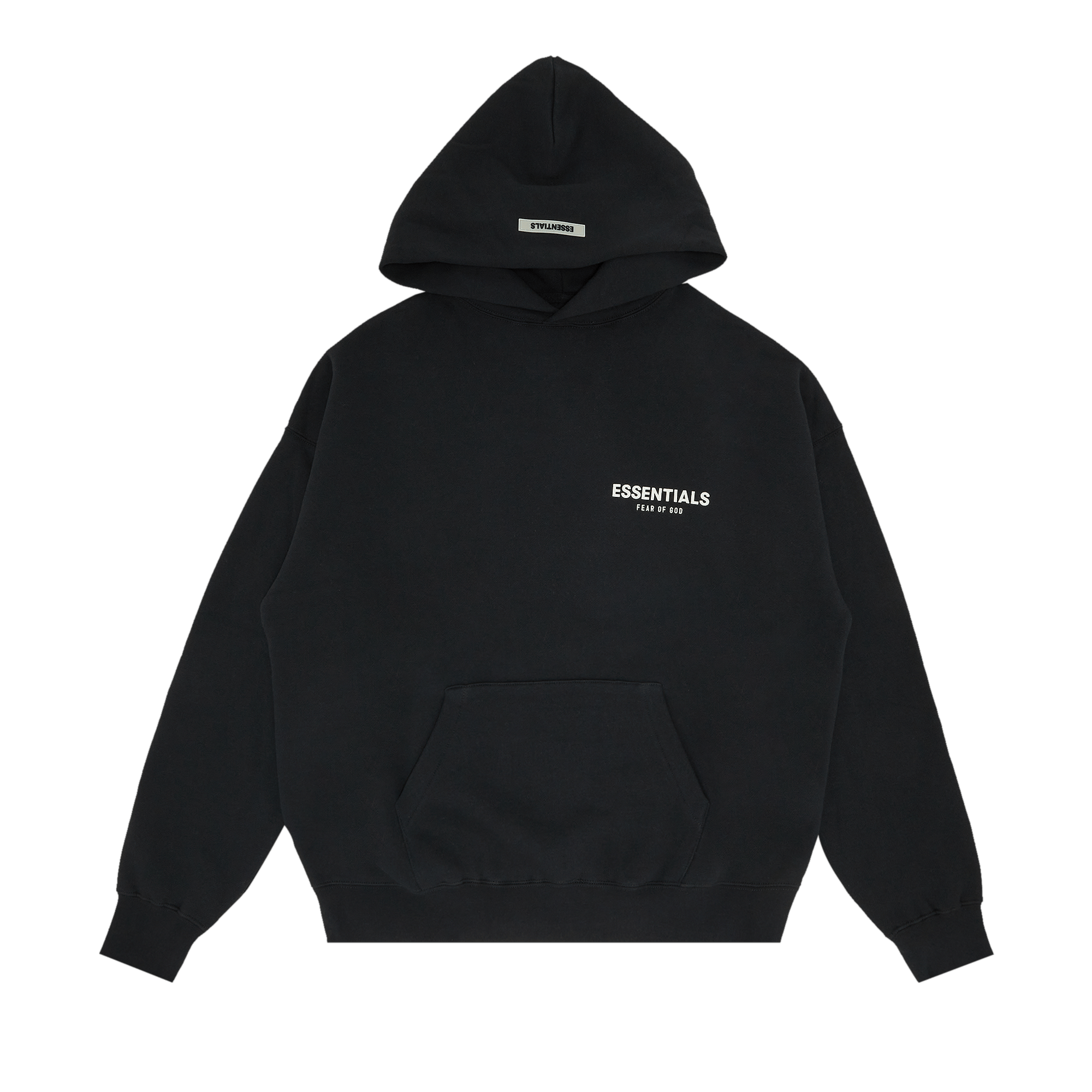 Pre-owned Essentials Fear Of God  Photo Pullover Hoodie 'black'