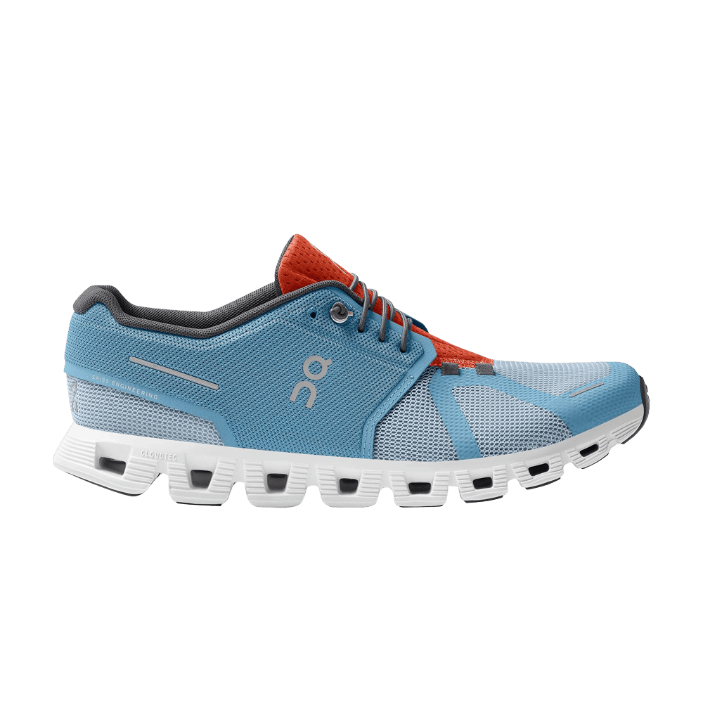Pre-owned On Cloud 5 Push 'niagara Chambray' In Blue