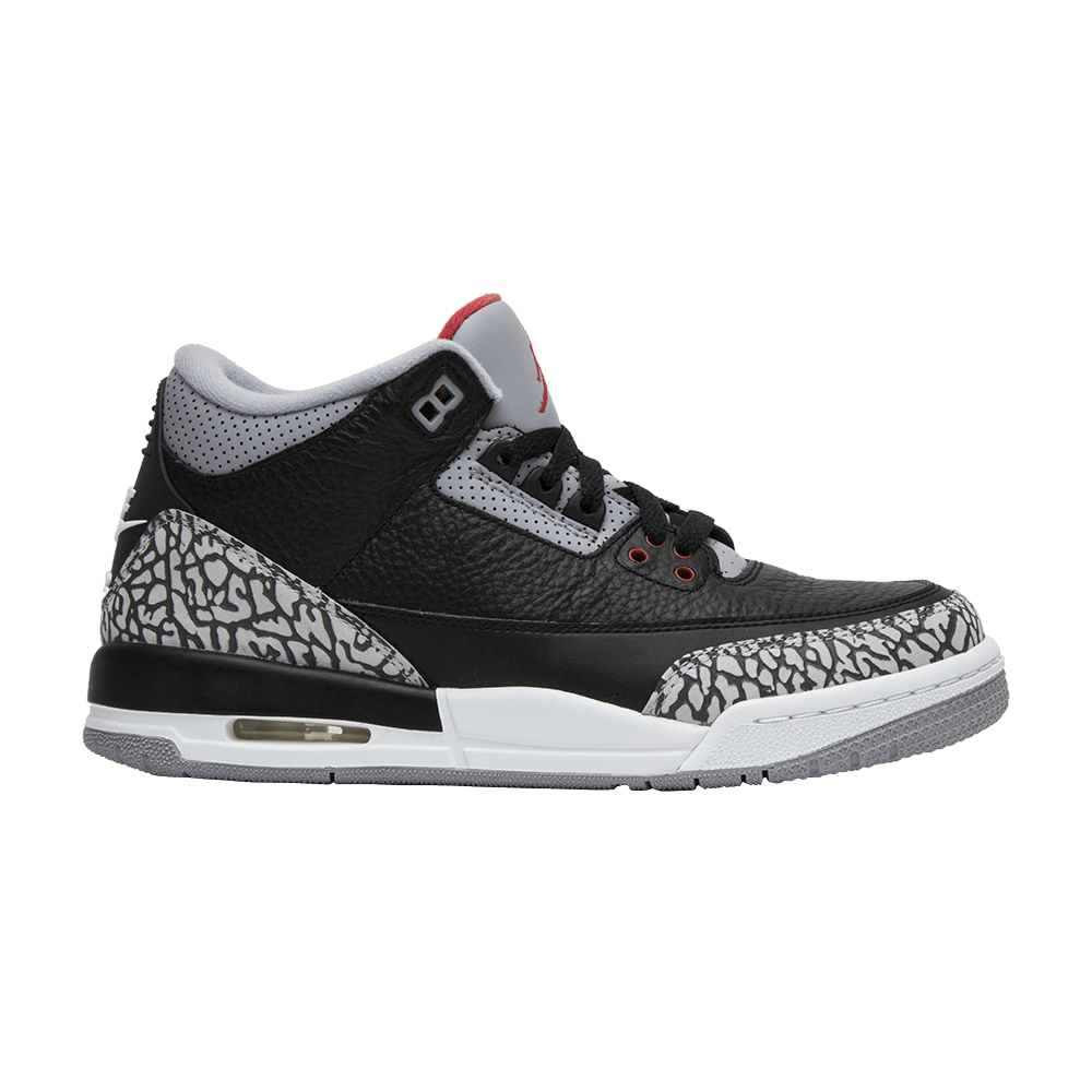 Pre-owned Air Jordan 3 Retro Og Bg 'black Cement' 2018