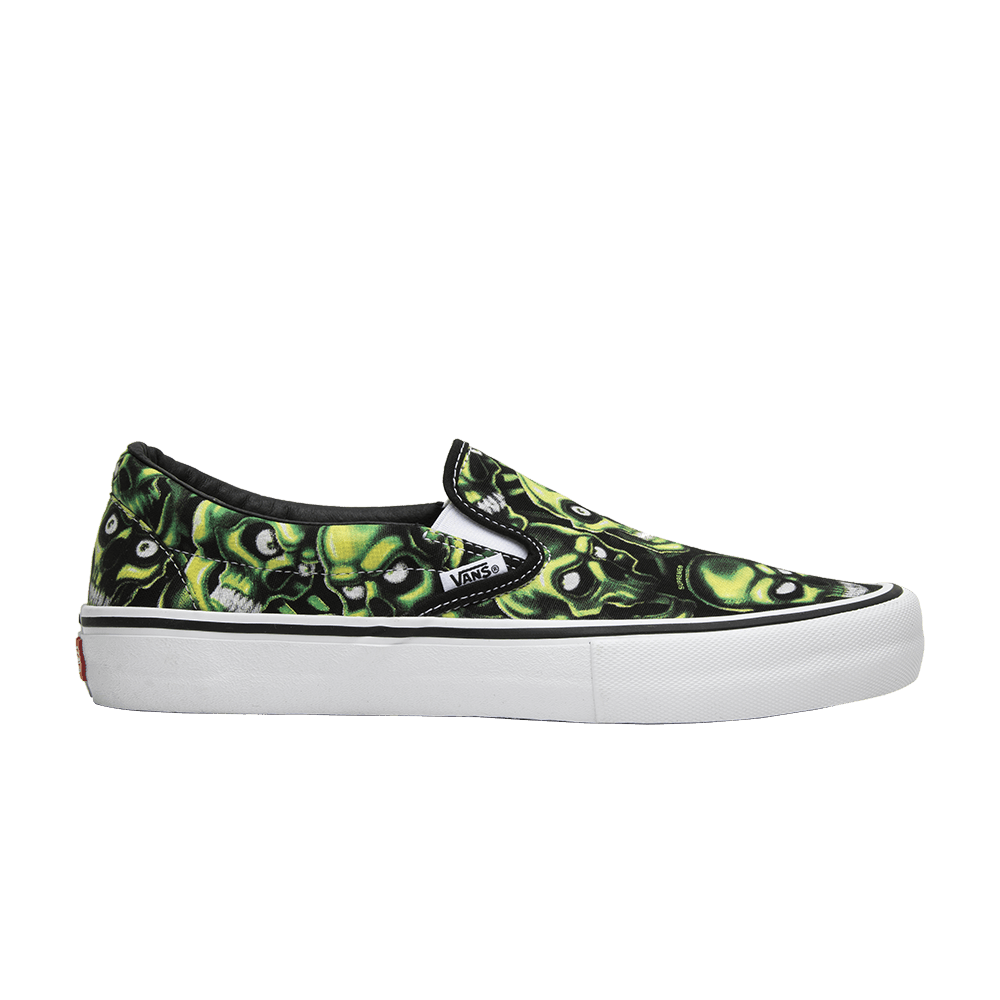 Supreme x Vans Slip-On 'Glow-In-The-Dark Skull Pile'