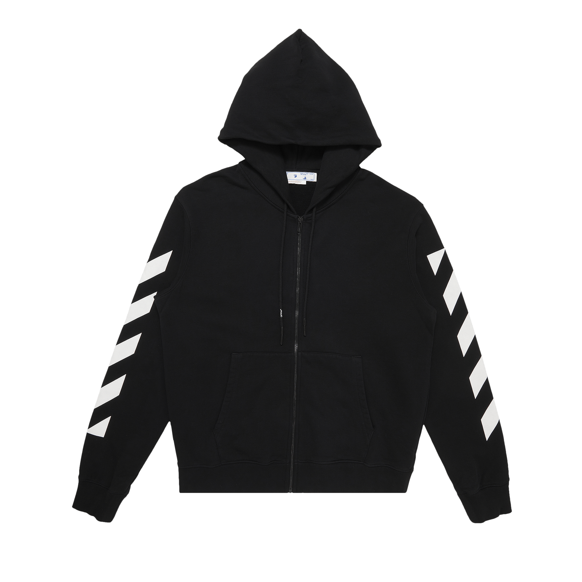 Off-White Diag Arrow Slim Zip Hoodie 'Black/White'