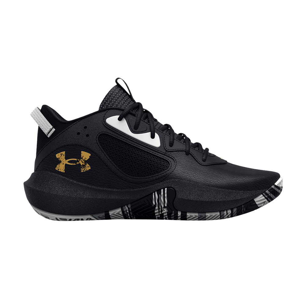 Pre-owned Under Armour Lockdown 6 Gs 'black Metallic Gold'