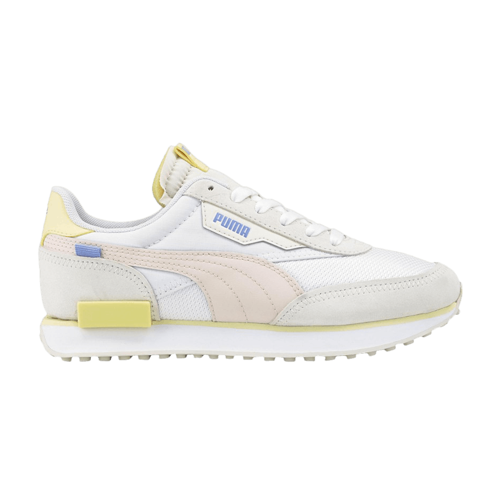 Pre-owned Puma Wmns Future Rider Soft 'white Vaporous Grey' In Multi-color