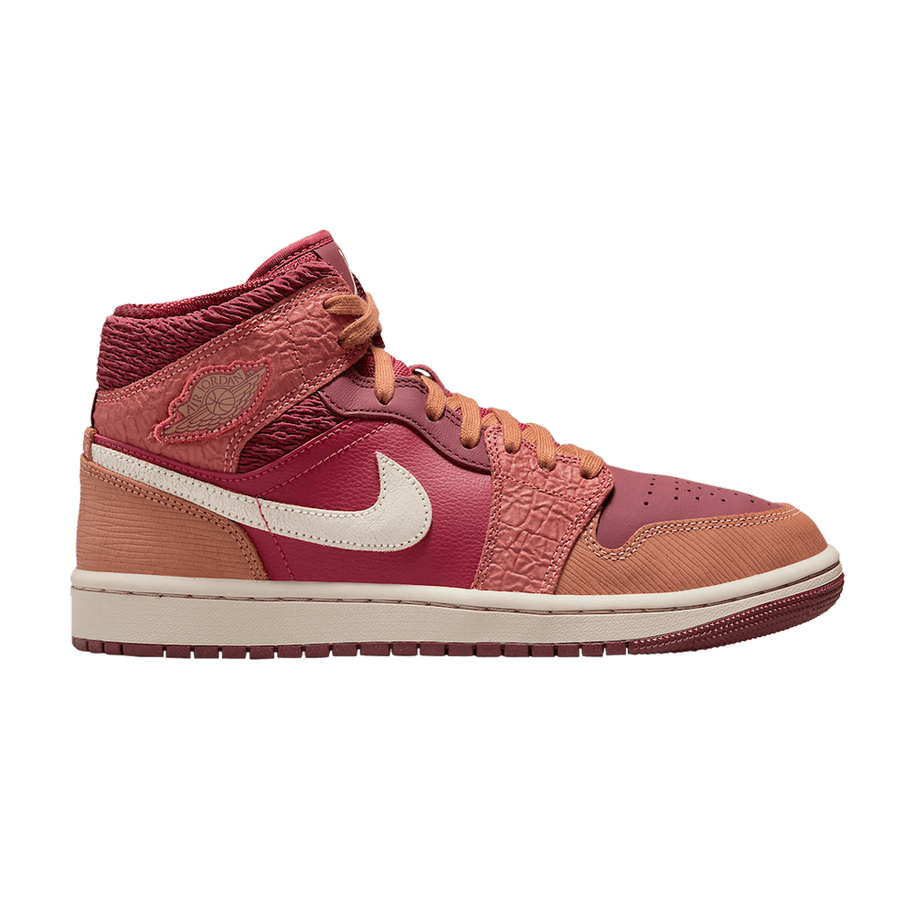Pre-owned Air Jordan Wmns  1 Mid 'africa' In Red
