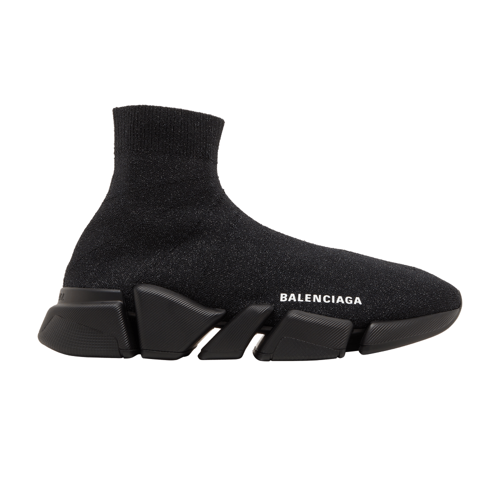 Balenciaga シャイニーspeed2.0 スニーカー 636833 W2AF3 1000 Buy Balenciaga Wmns Speed 2.0 Sneaker 'Shiny Black' - 636833