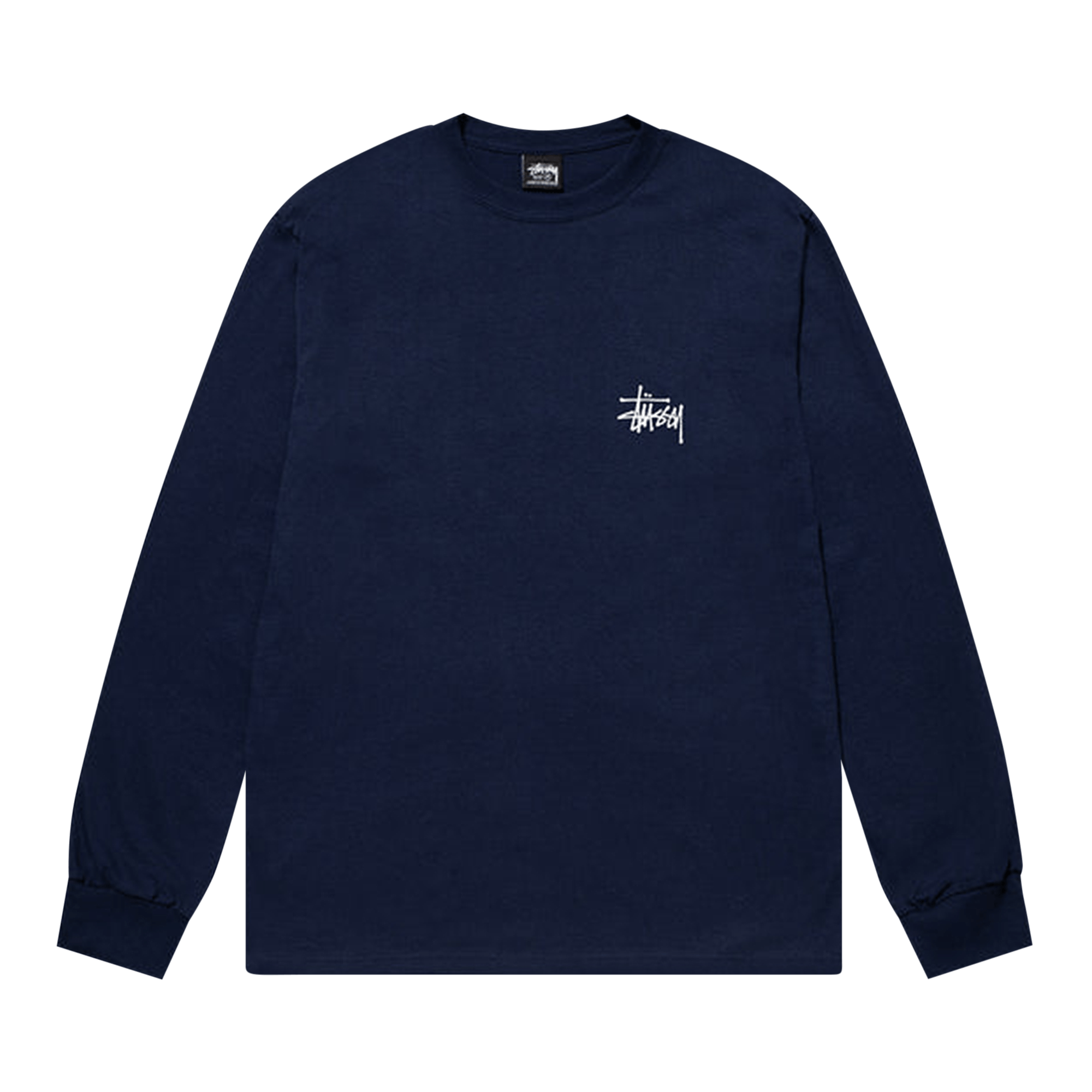 Stussy Basic Long-Sleeve Tee 'Navy'