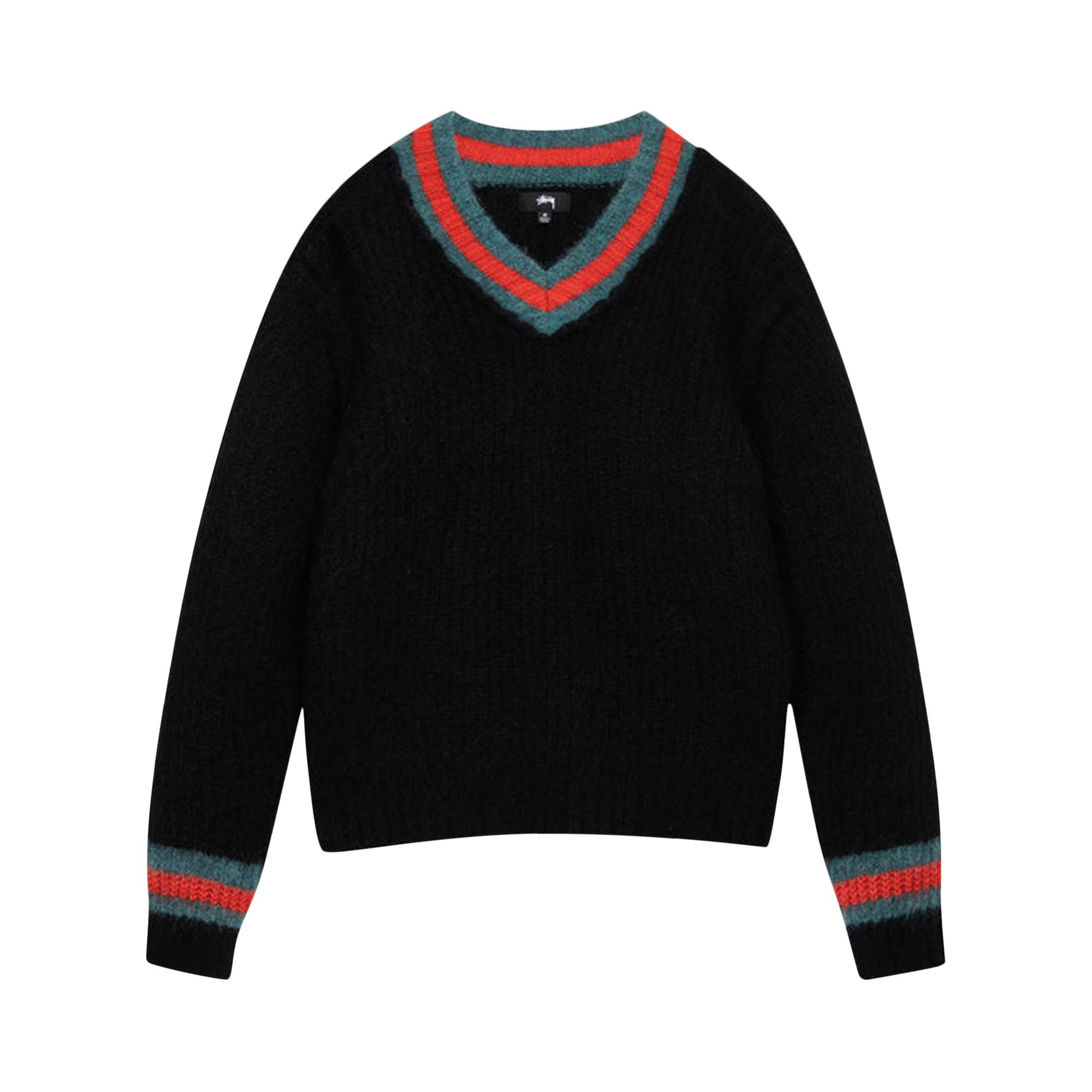 Pre-owned Stussy Mohair Tennis Sweater 'black'