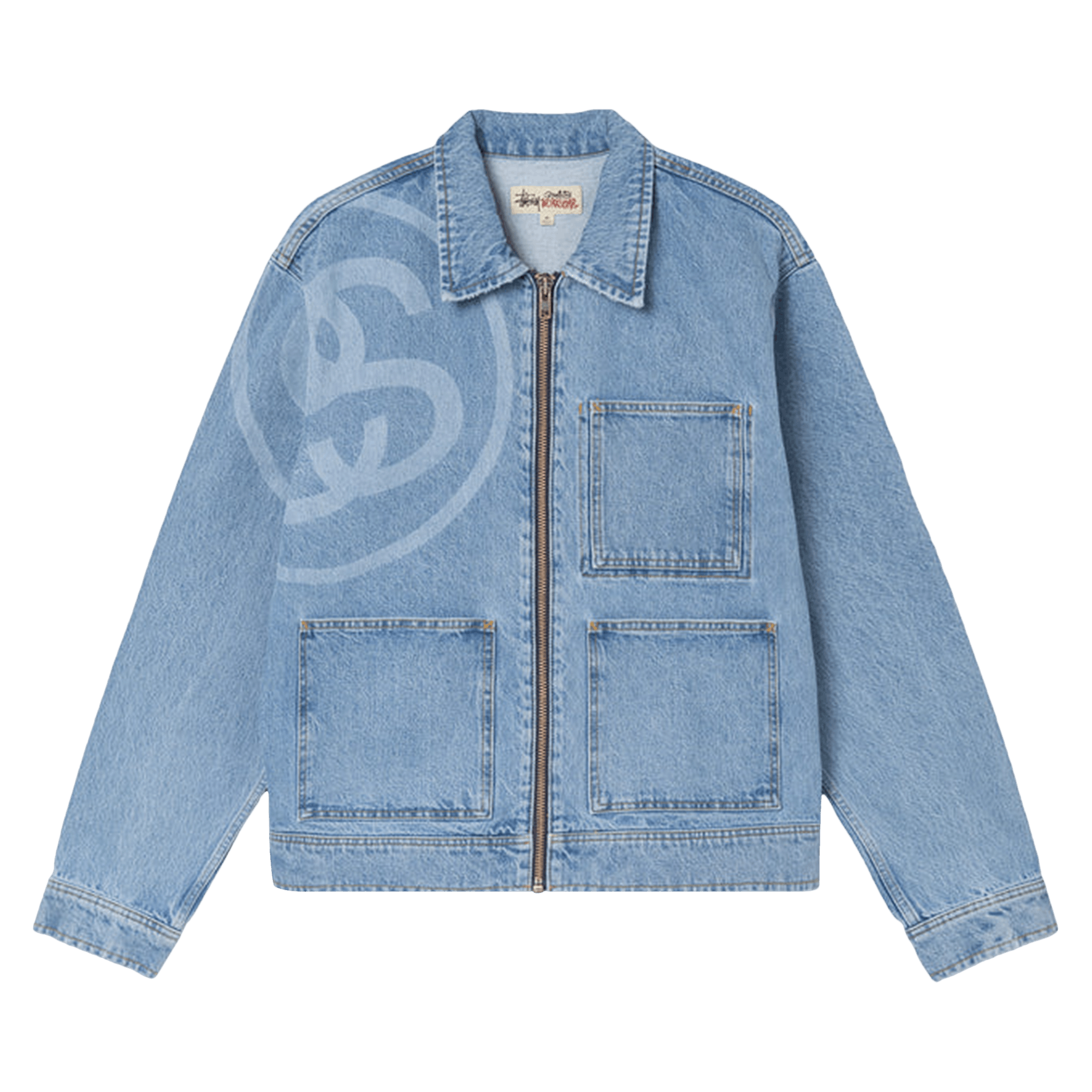 Stussy SS-Link Zip Work Jacket 'Stone Wash'