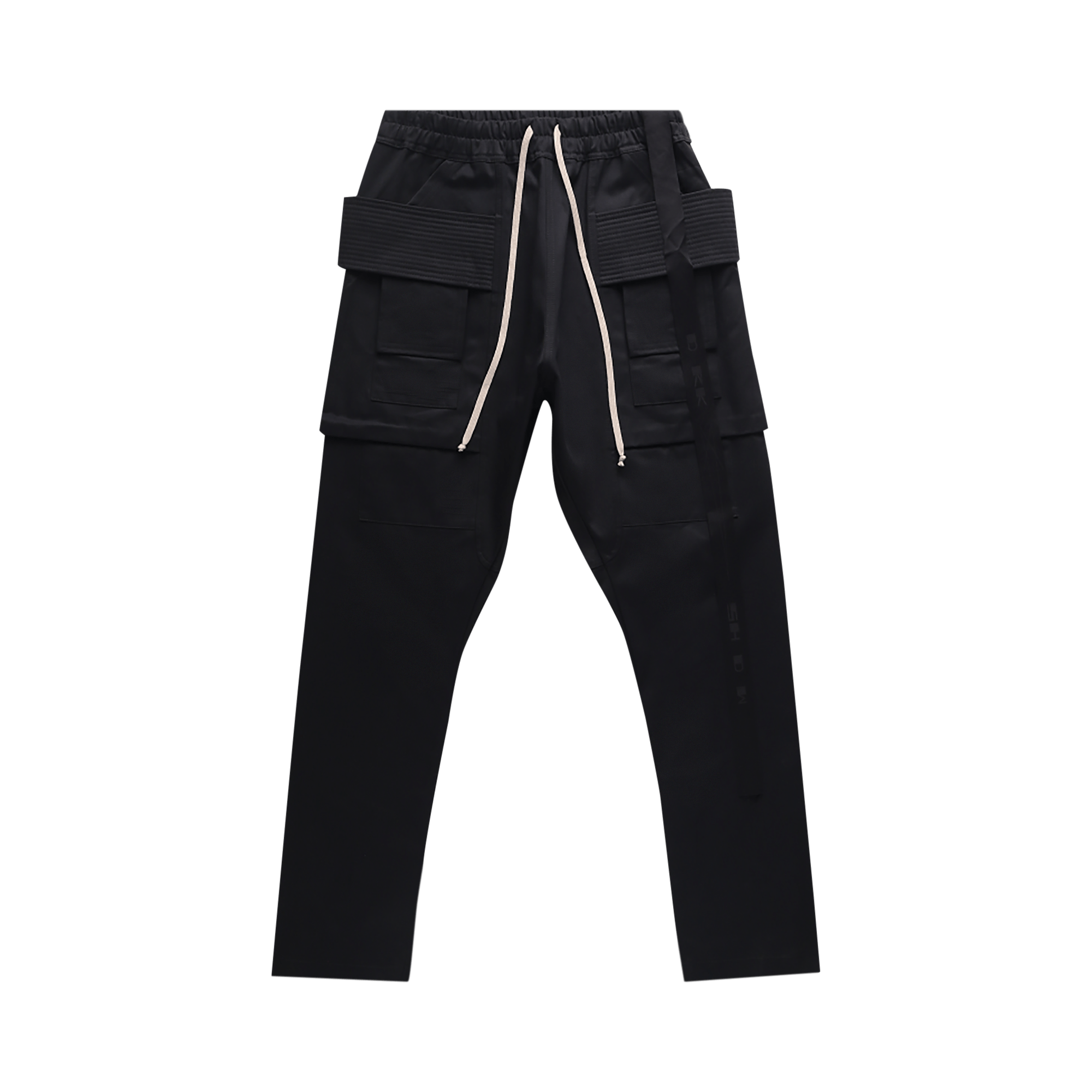Pre-owned Rick Owens Drkshdw Creatch Cargo Drawstring Pants 'black'