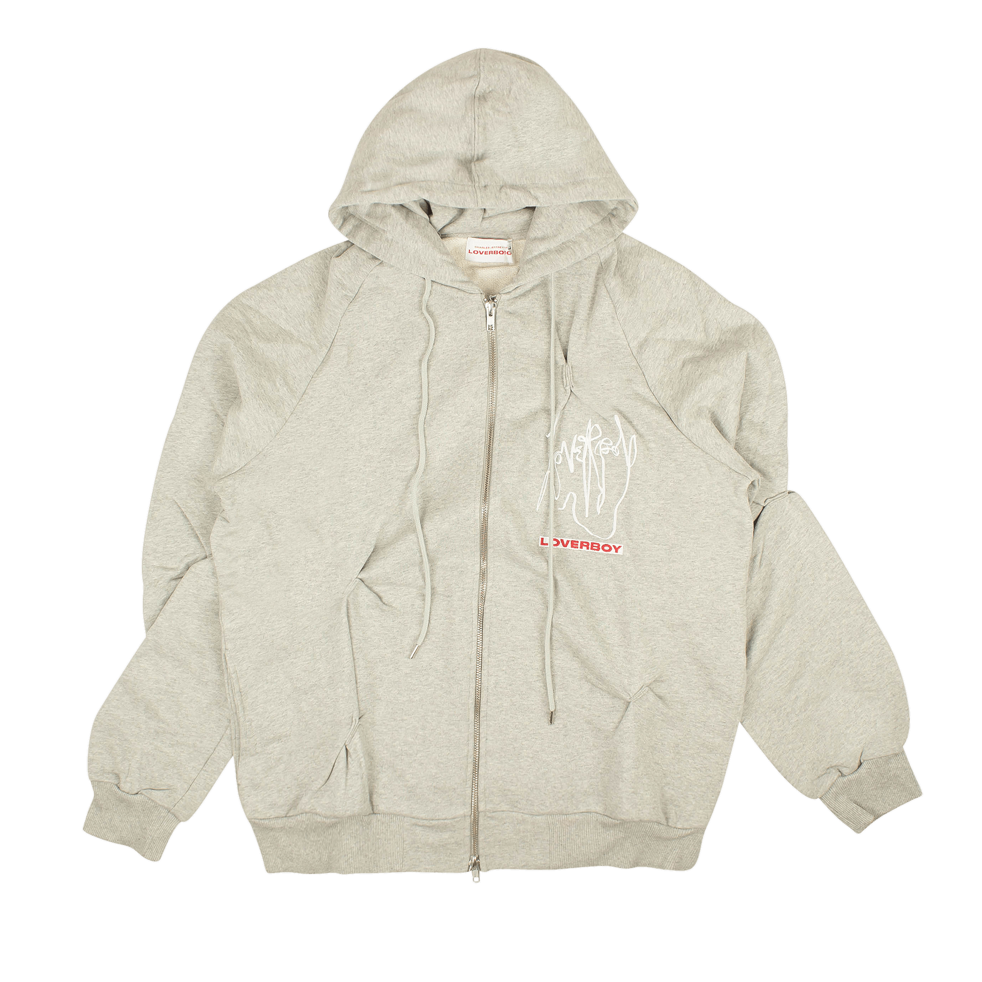 Buy Charles Jeffrey Loverboy Patch Rabbit Ears Hoodie 'Grey