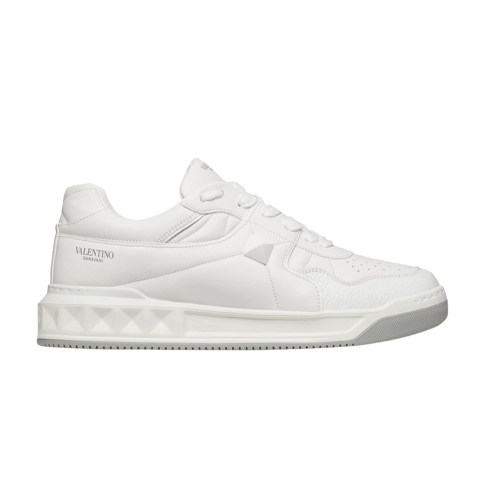 Valentino One Stud Low 'White Grey'