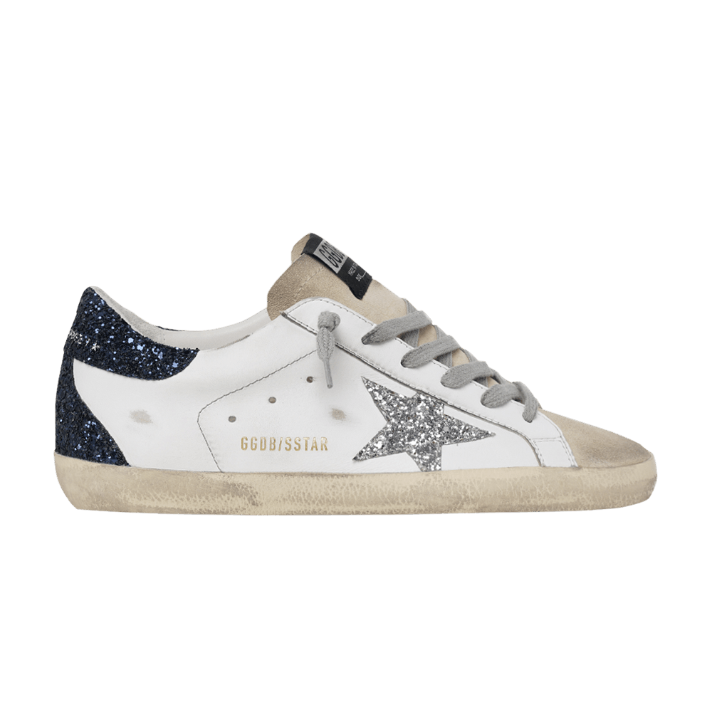 Golden Goose Wmns Superstar 'White Silver Blue Glitter'