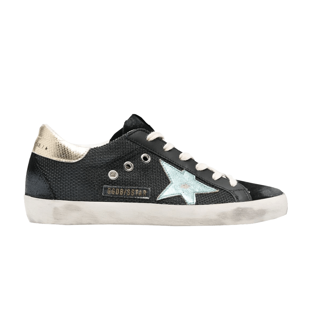 Golden Goose Wmns Superstar 'Black Metallic Light Blue'