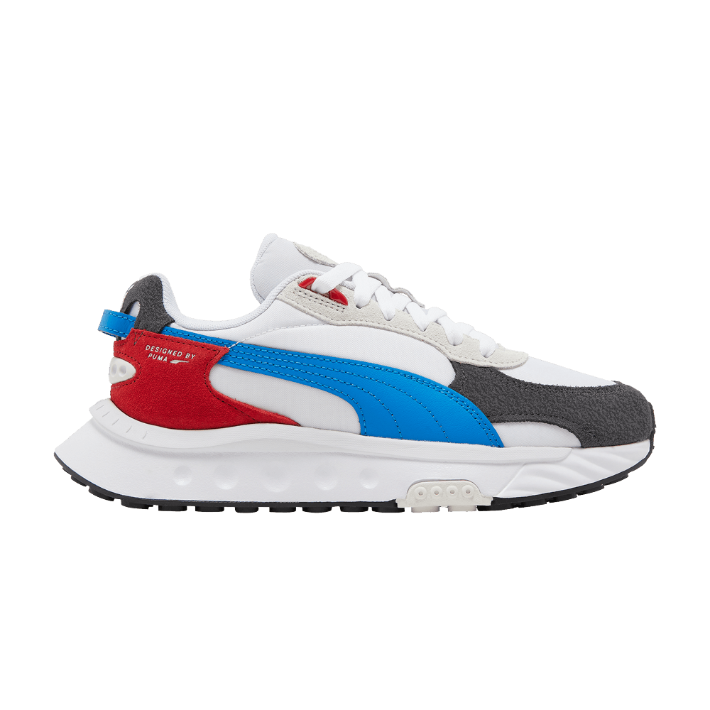 Pre-owned Puma Wild Rider Rollin Jr 'ebony White'