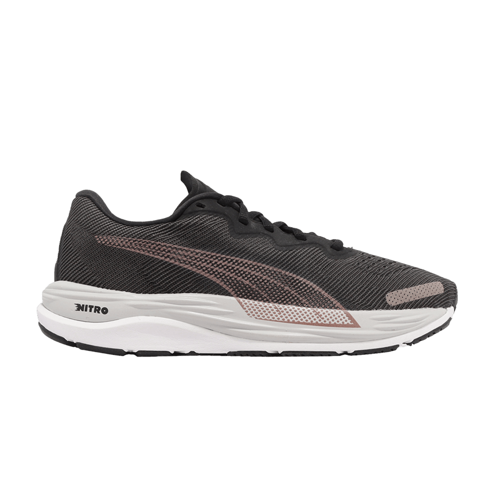 Pre-owned Puma Wmns Velocity Nitro 2 'black Rose Gold'