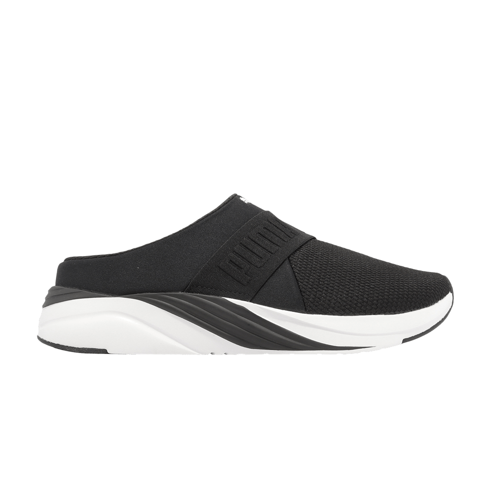 Pre-owned Puma Wmns Softride Ruby Mule 'black White'