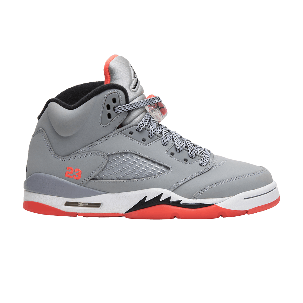Click to view more detailed imagery on our partner's website Pre-owned Air Jordan Jordan 5 Retro Gg 'hot Lava' In Grey