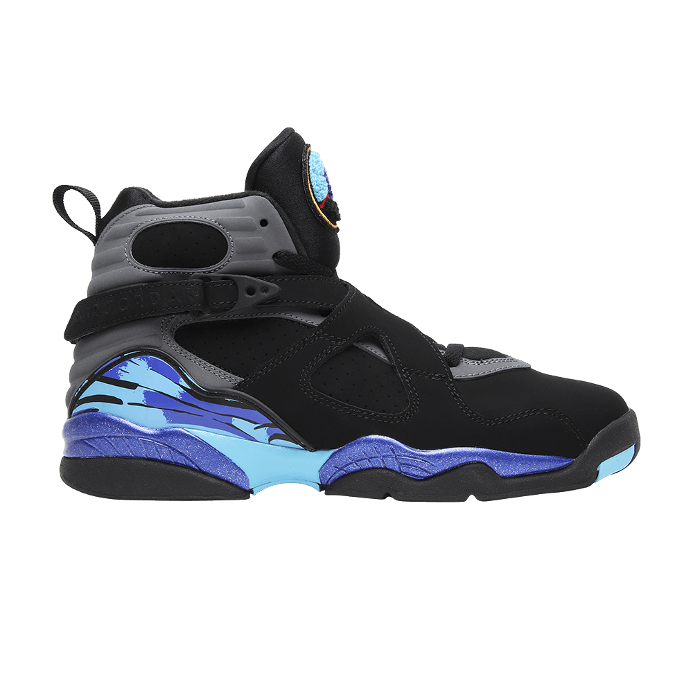Pre-owned Air Jordan 8 Retro Bg 'aqua' 2015 In Black