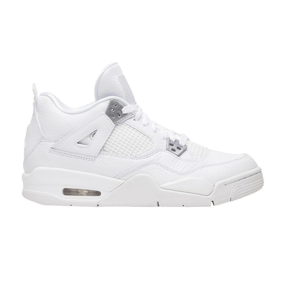 Pre-owned Air Jordan 4 Retro Bg 'pure Money' In White