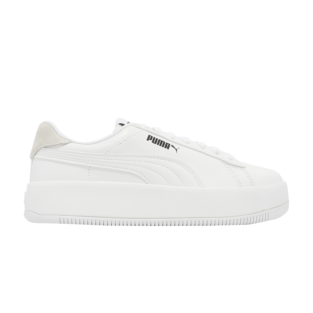 Pre-owned Puma Wmns Lily Platform Leather 'white'