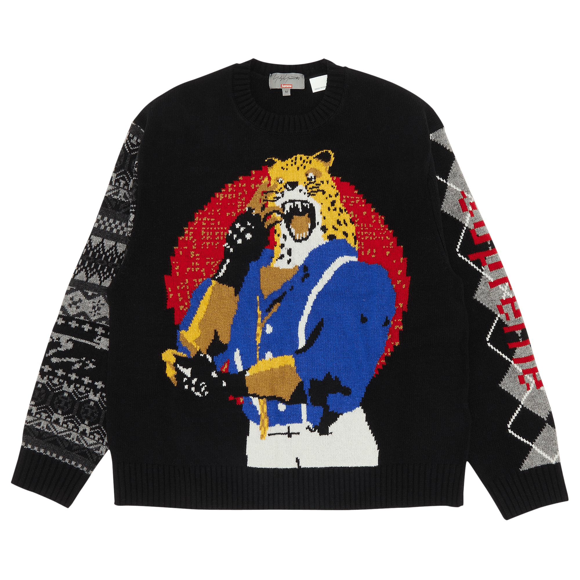 Pre-owned Supreme X Yohji Yamamoto X Tekken Sweater 'black'