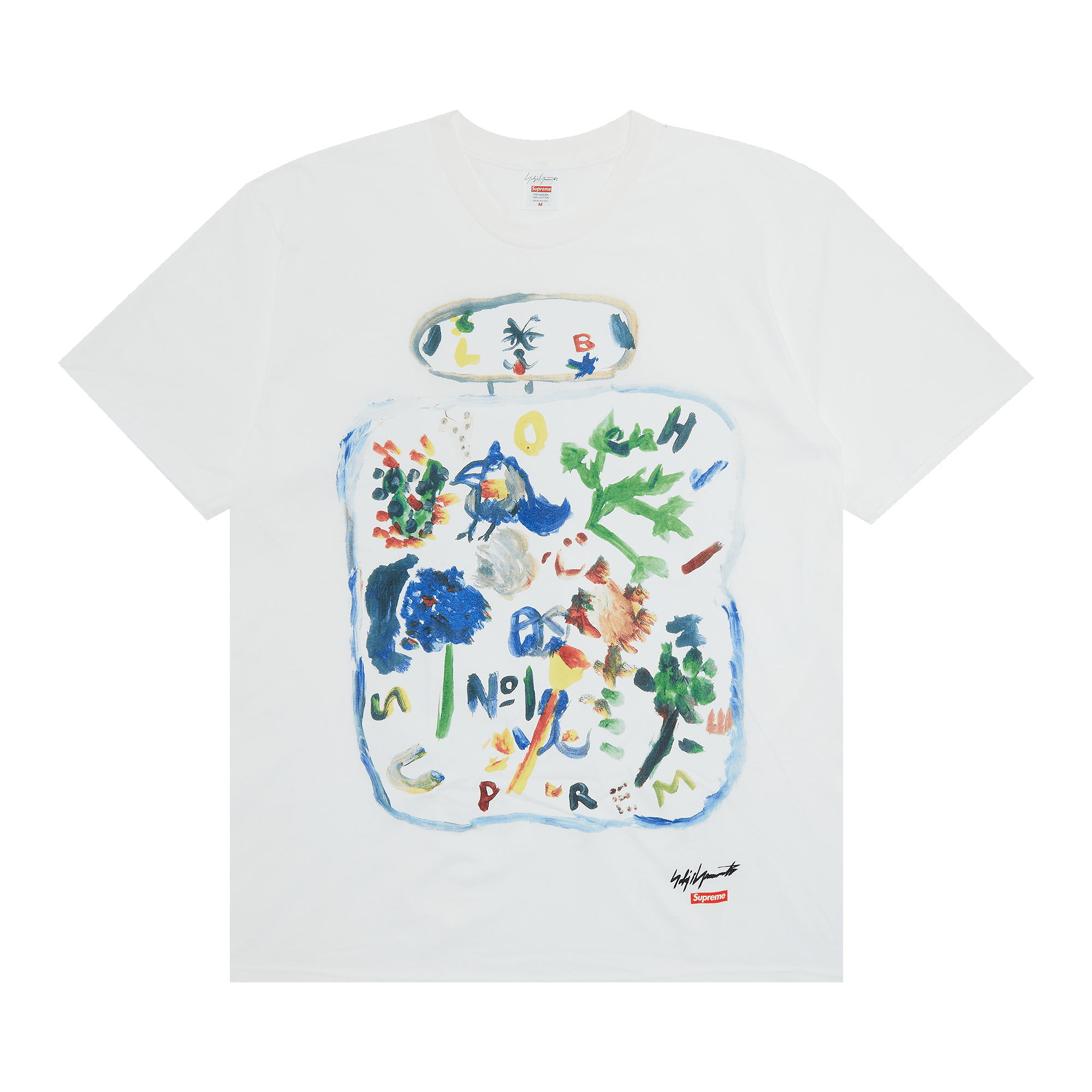 Supreme x Yohji Yamamoto Paint Tee 'White'