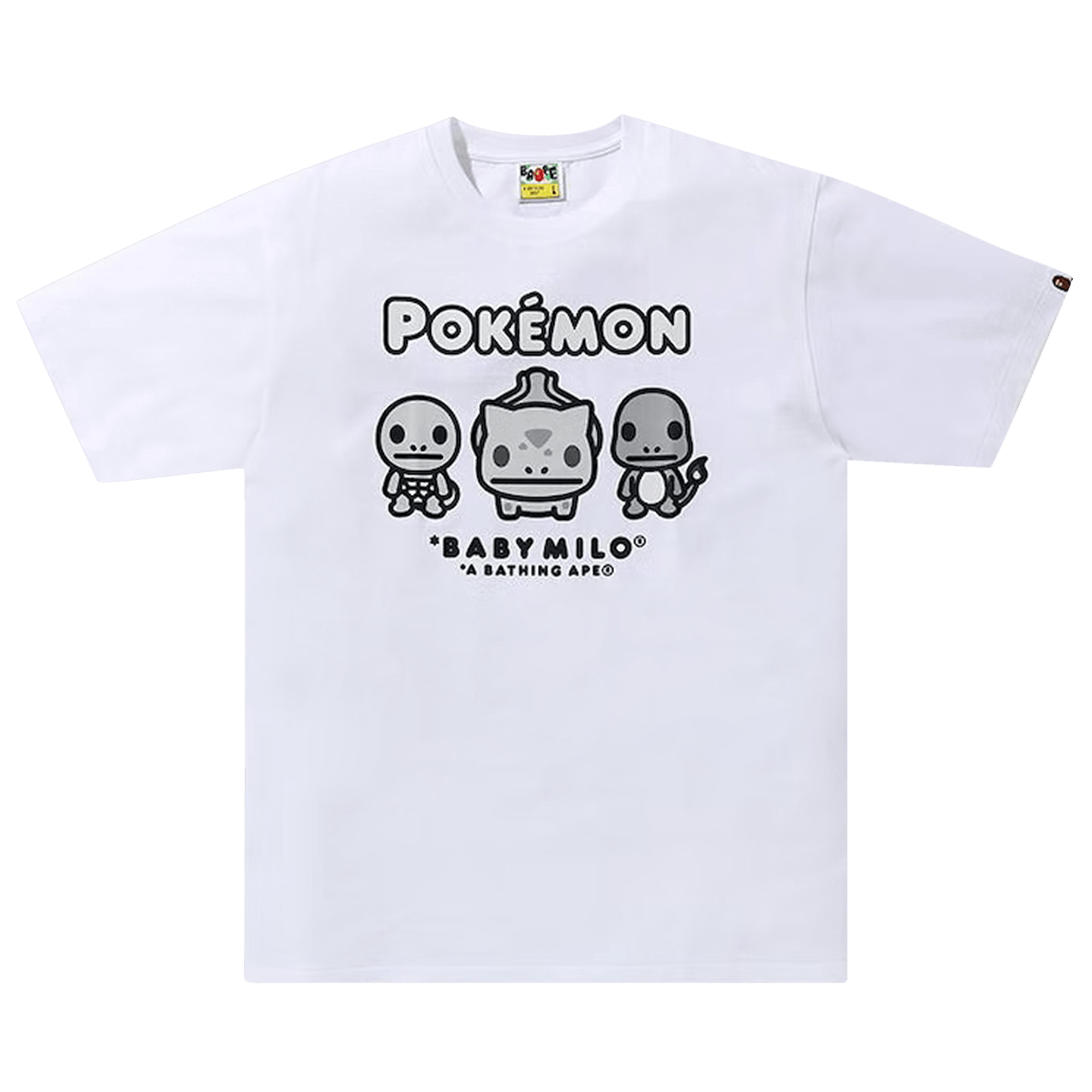 BAPE Baby Milo x Pokemon Monotone Starters Tee #3 'White'