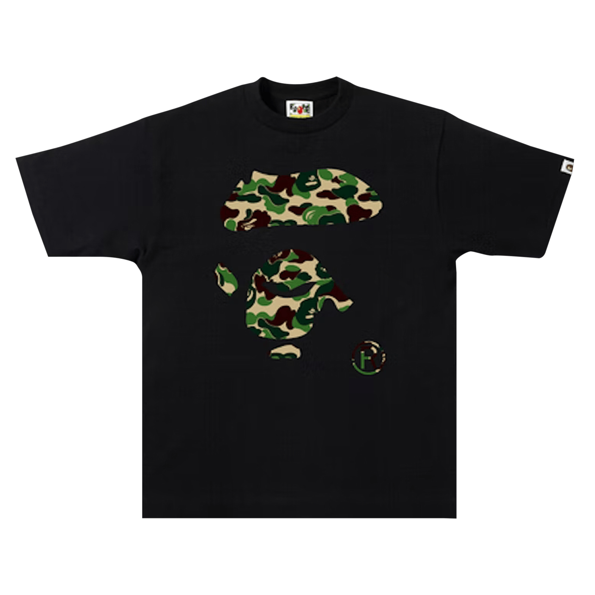 BAPE Abc Ape Face Tee 'Black/Green'