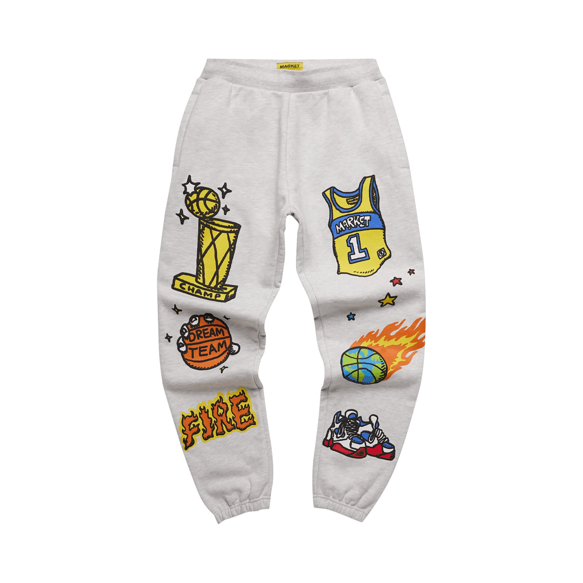 Pre-owned Market Memorabilia Sweatpants 'ash' In Grey