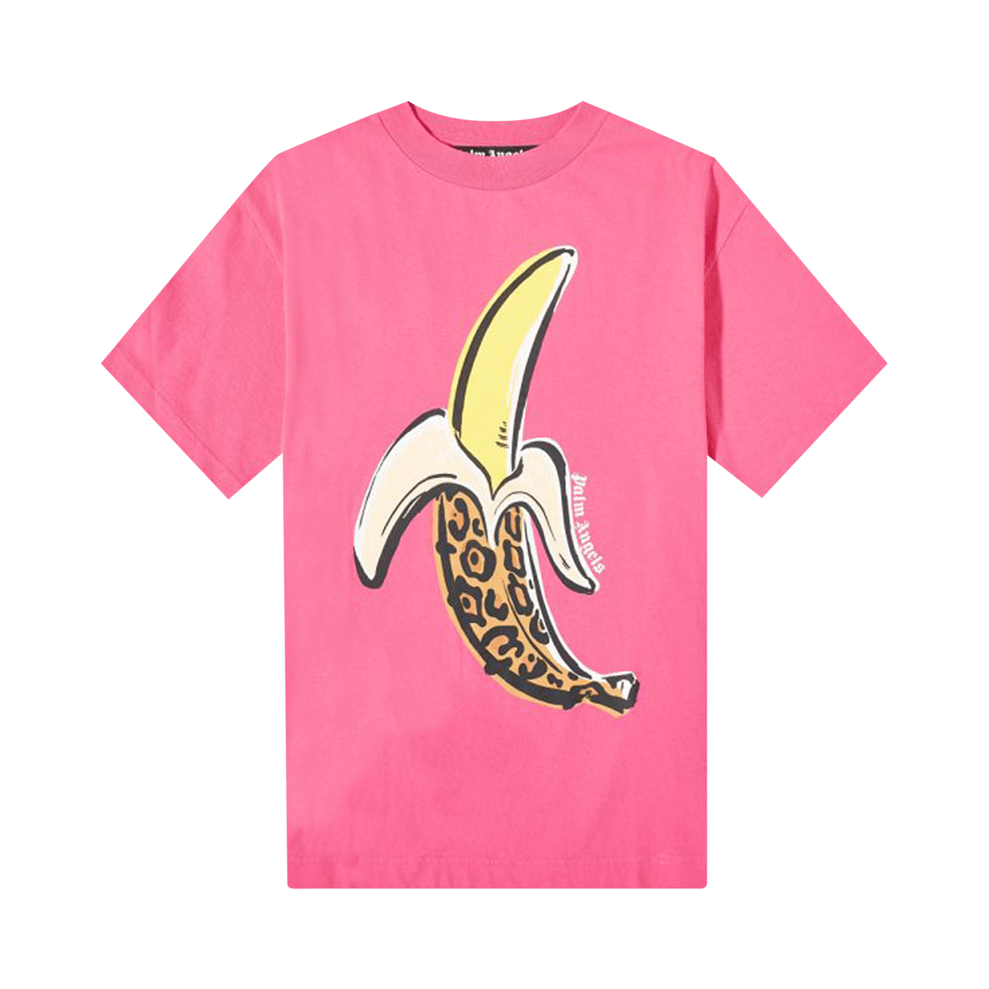 Palm Angels Banana Classic Tee 'Fuchsia/Yellow'