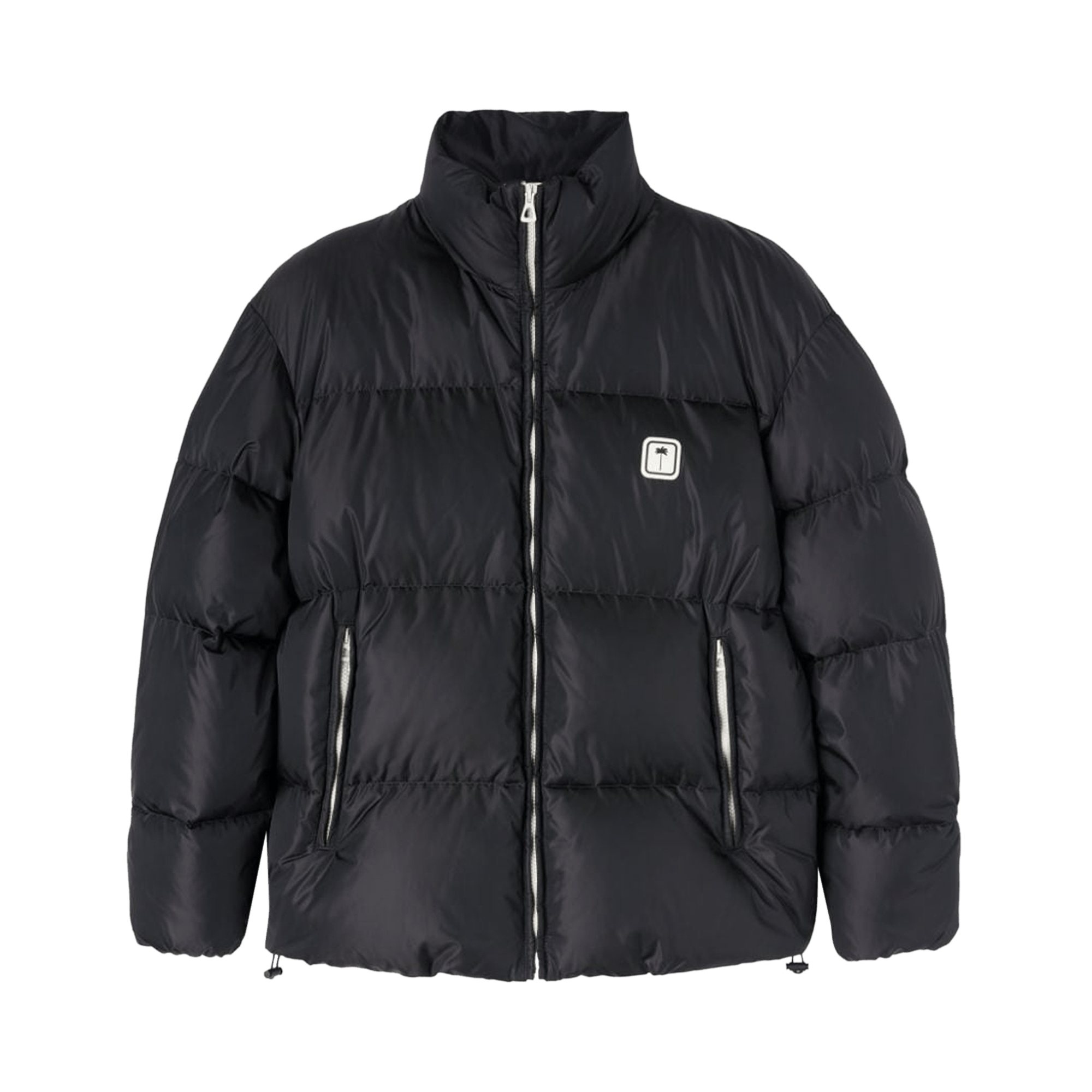 Palm Angels Logo Down Jacket 'Black/White'