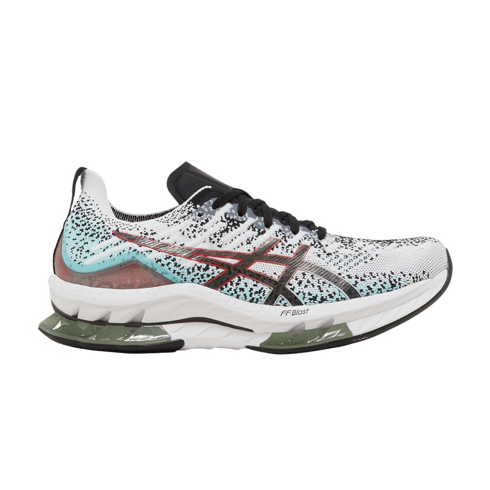 ASICS Kinsei Blast White Black Red Aqua