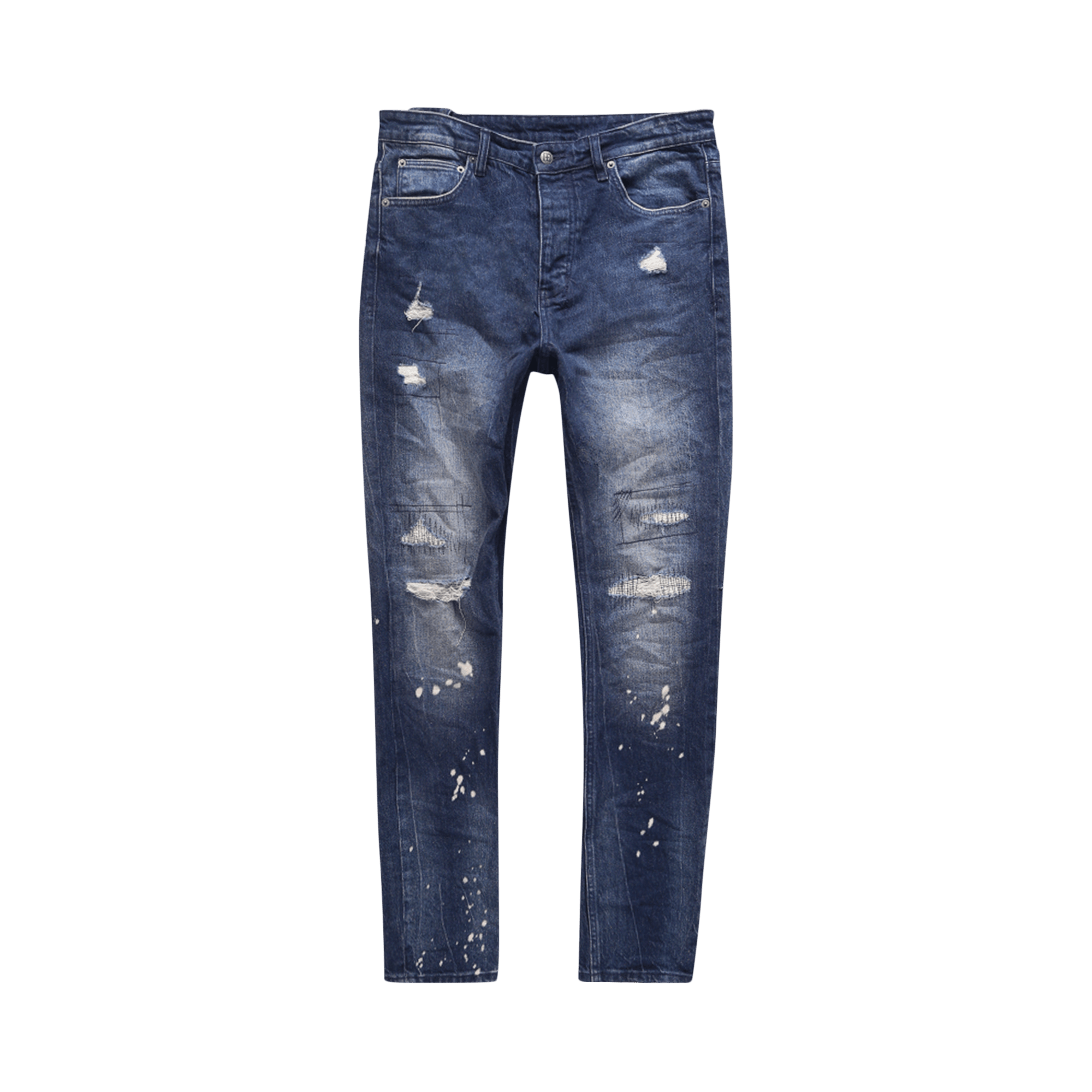 Pre-owned Ksubi Chitch Glory Trashed 'denim' In Blue