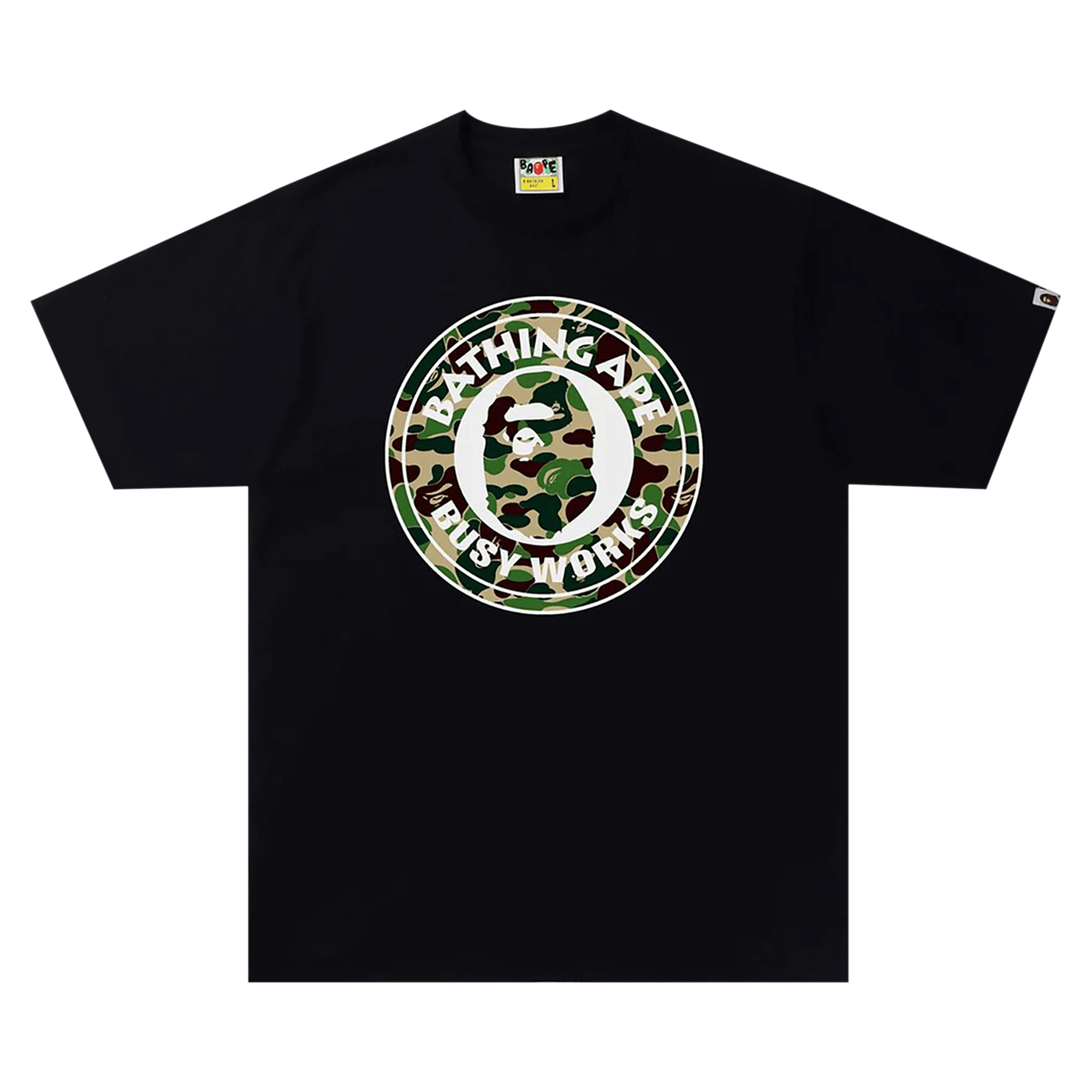 BAPE ABC Camo Busy Works T-Shirt 'Black/Green'