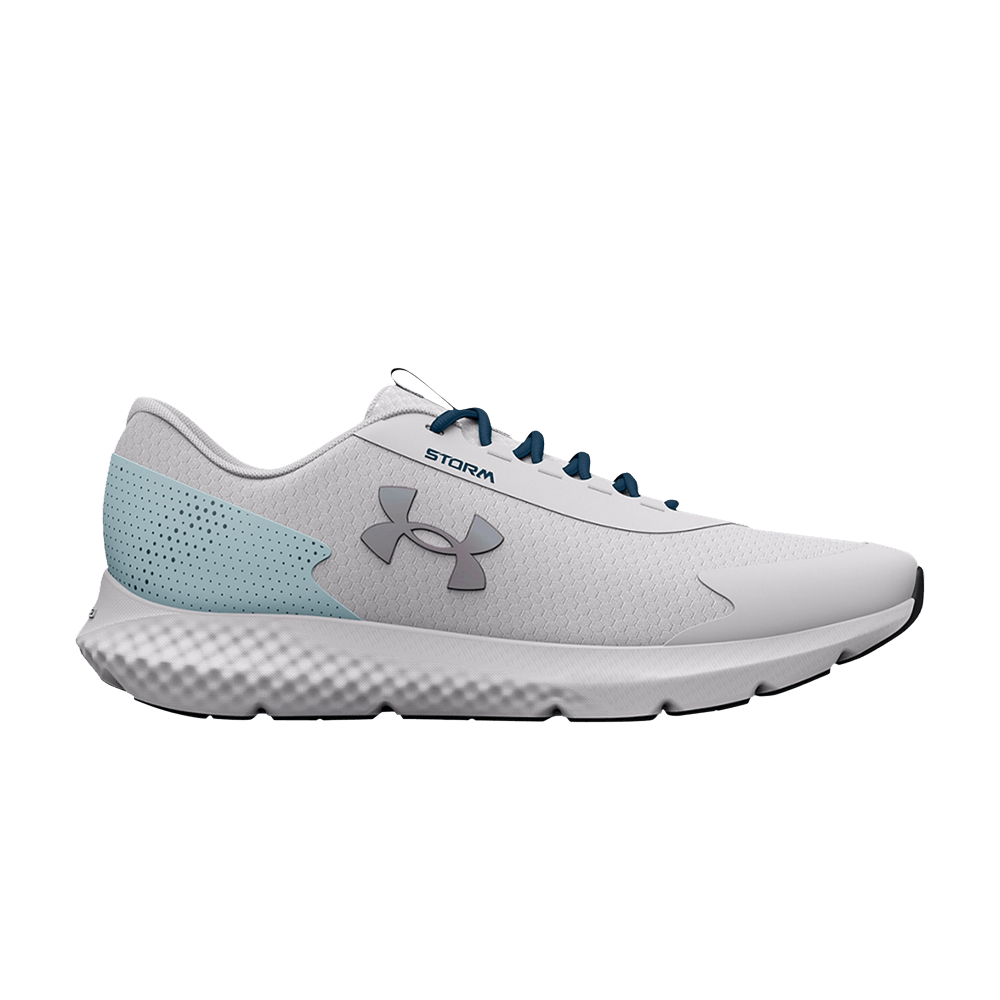 Pre-owned Under Armour Wmns Charged Rogue 3 Storm 'halo Grey Fuse Teal'