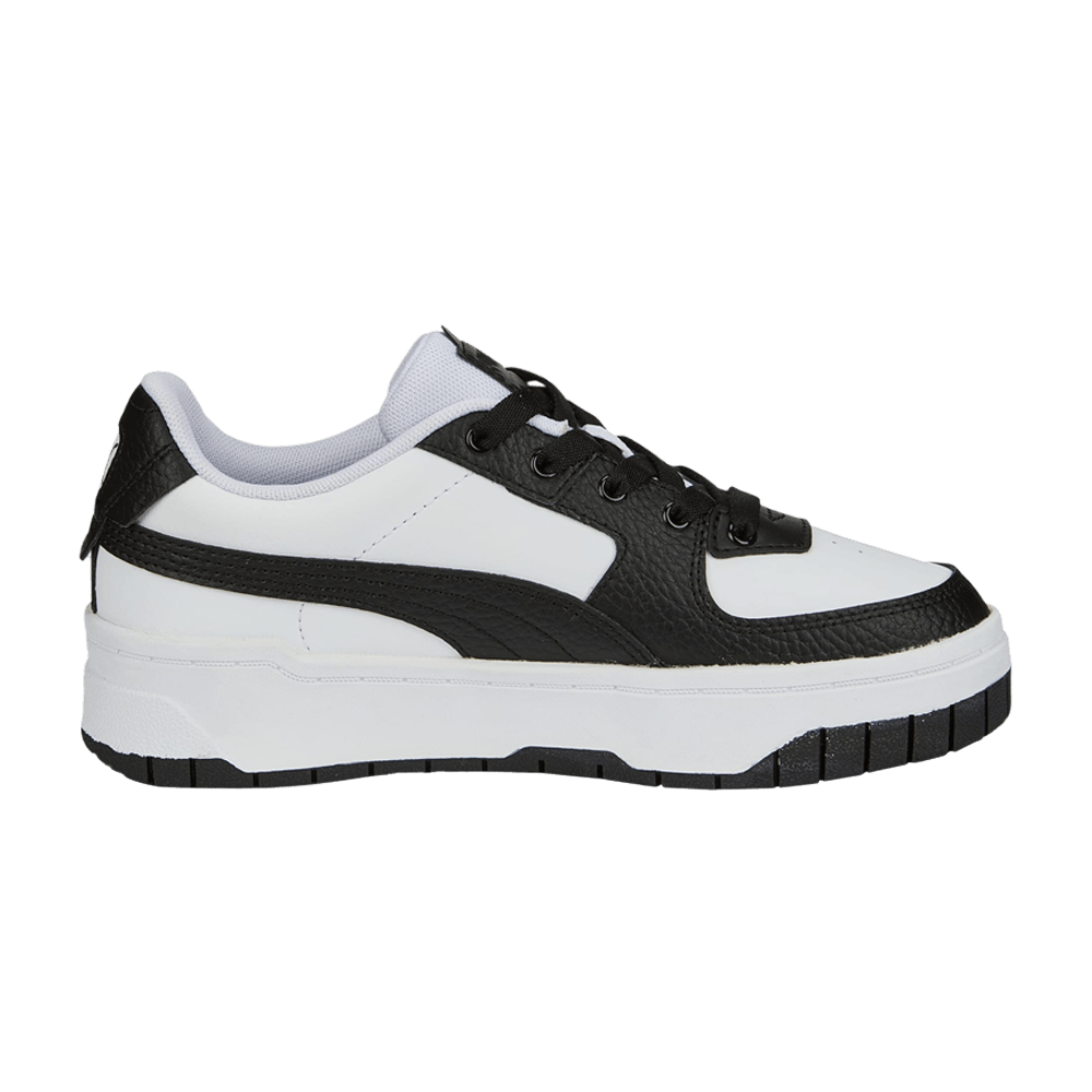 Pre-owned Puma Cali Dream Leather Jr 'black White'