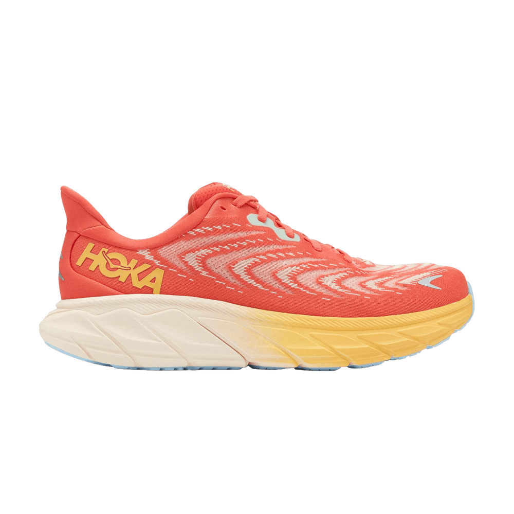 Pre-owned Hoka One One Arahi 6 'fiesta Amber Yellow' In Orange