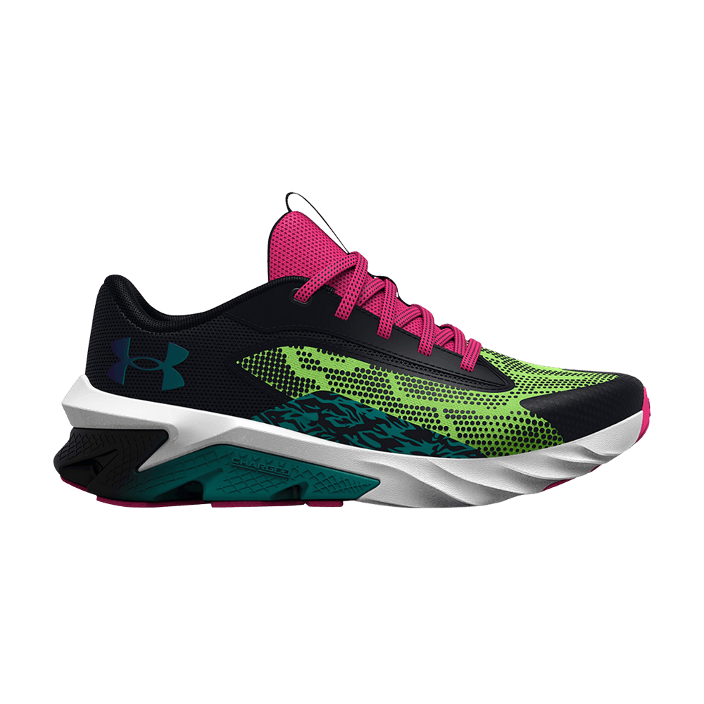 Pre-owned Under Armour Scramjet 4 Wild Gs 'black Quirky Lime'